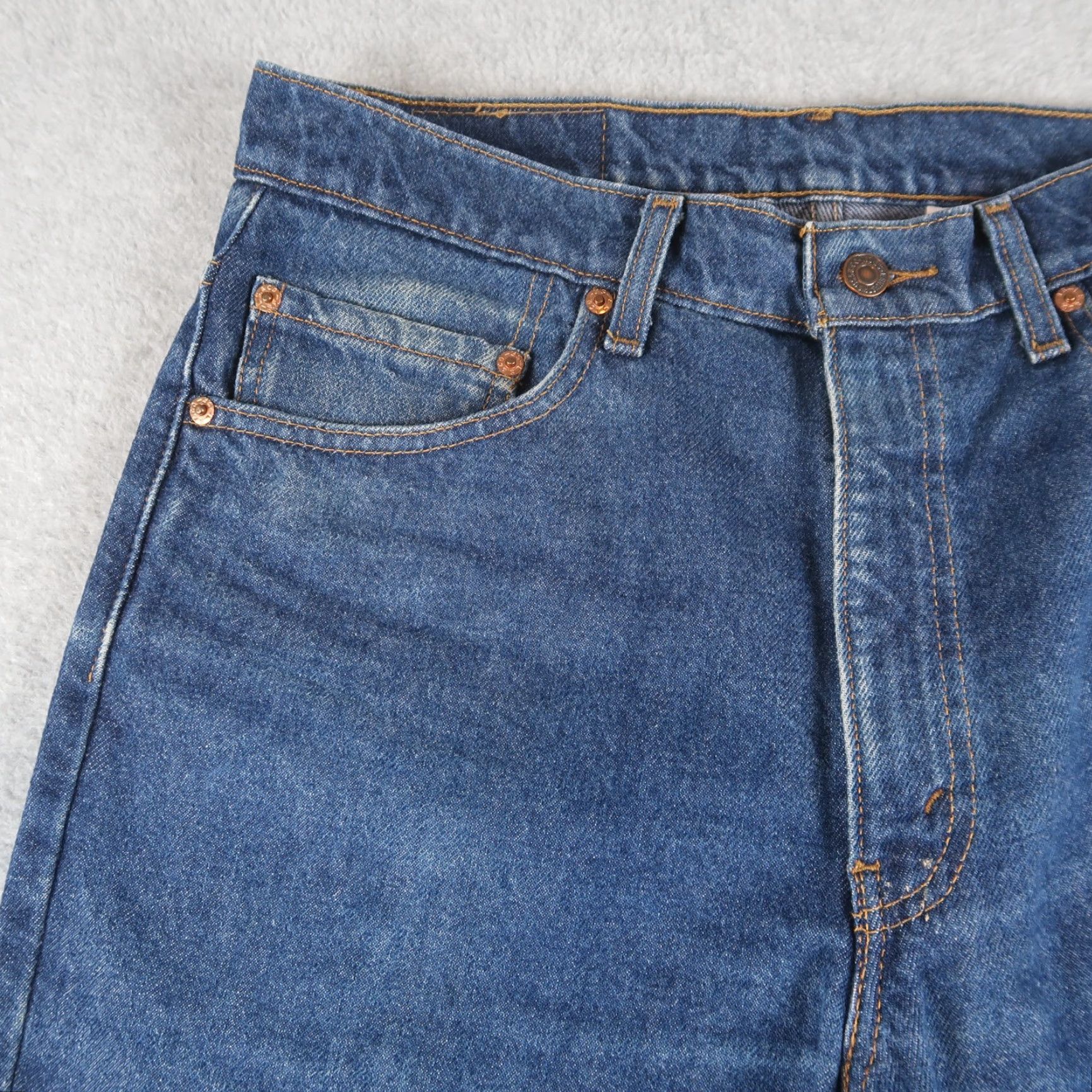 Levi's VINTAGE Levi’s 517 Bootcut Jeans Denim Moon 90s USA Mens Blue 34x30 Regular Size US 34 / EU 50 - 4 Thumbnail