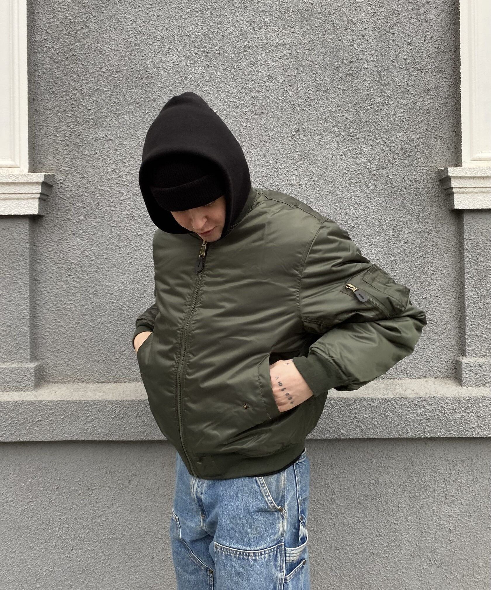 Other MA-1 bomber jacket khaki military y2k ulika unknwn Size US M / EU 48-50 / 2 - 2 Thumbnail