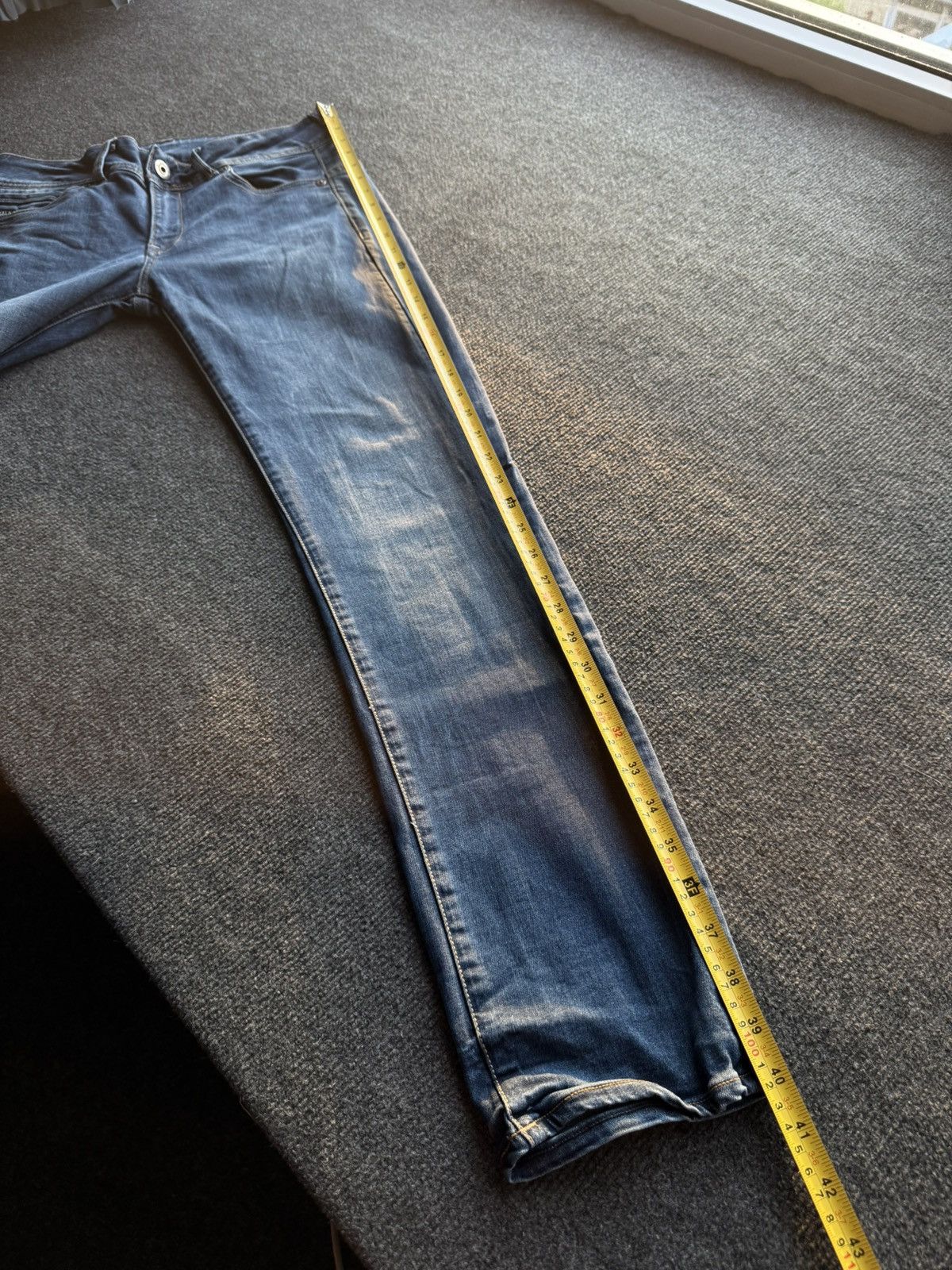 G-Star 00s Y2K G-Star RAW Midge Straight Punk Rock Dark Wash Jeans Size 30" / US 8 / IT 44 - 22 Thumbnail