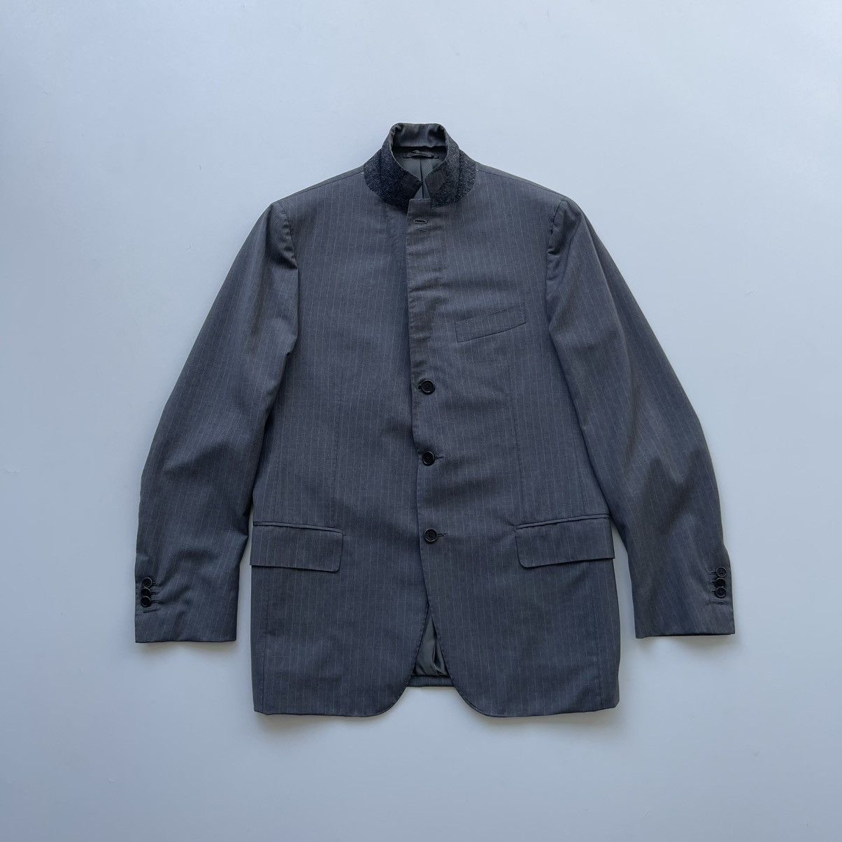 Designer × Luigi Borrelli Borrelli Napoli Royal Collection Wool Three-Button Blazer Size 50R - 5 Thumbnail
