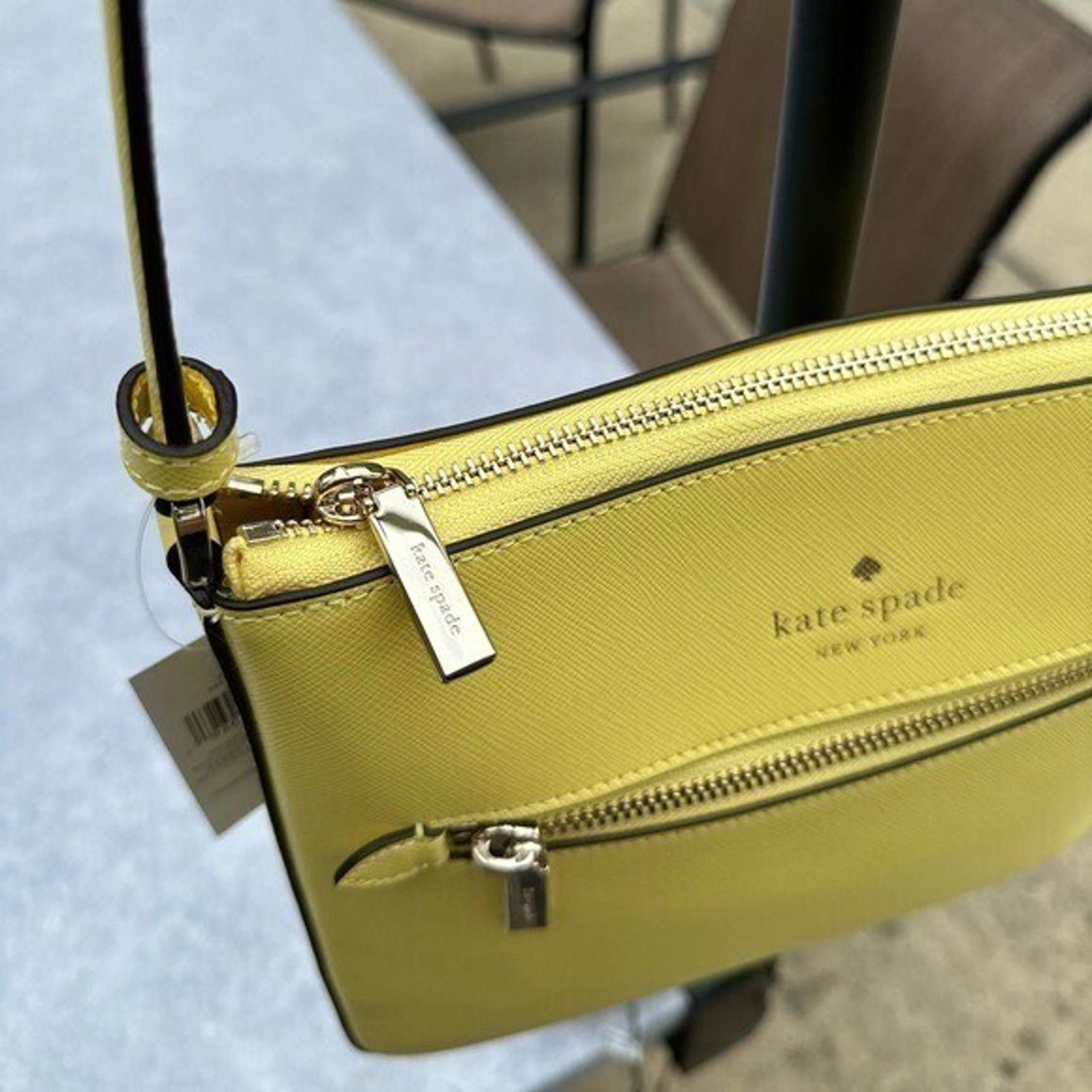 Other Kate Spade Sadie North South Crossbody Leather Yellow Size ONE SIZE - 3 Thumbnail