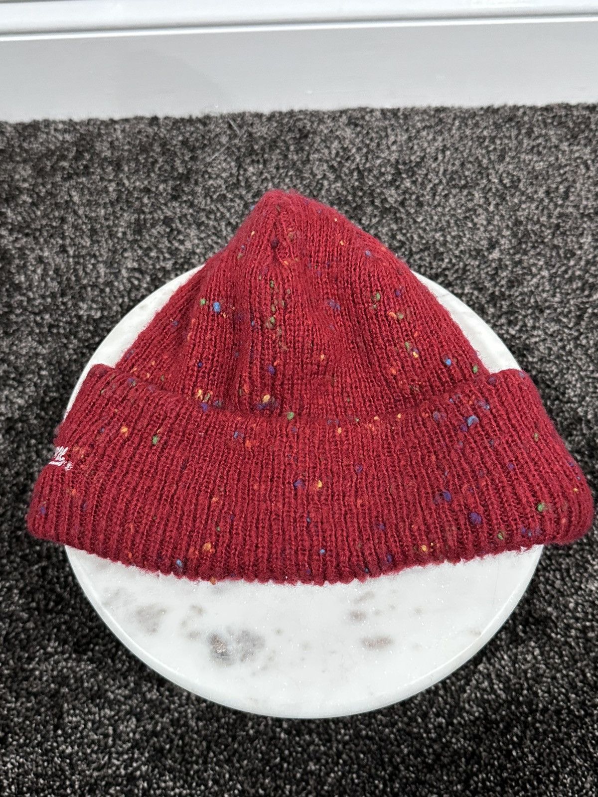 Supreme Supreme Piling Loose Gauge Logo Red Beanie Knit Hat Size ONE SIZE - 4 Thumbnail