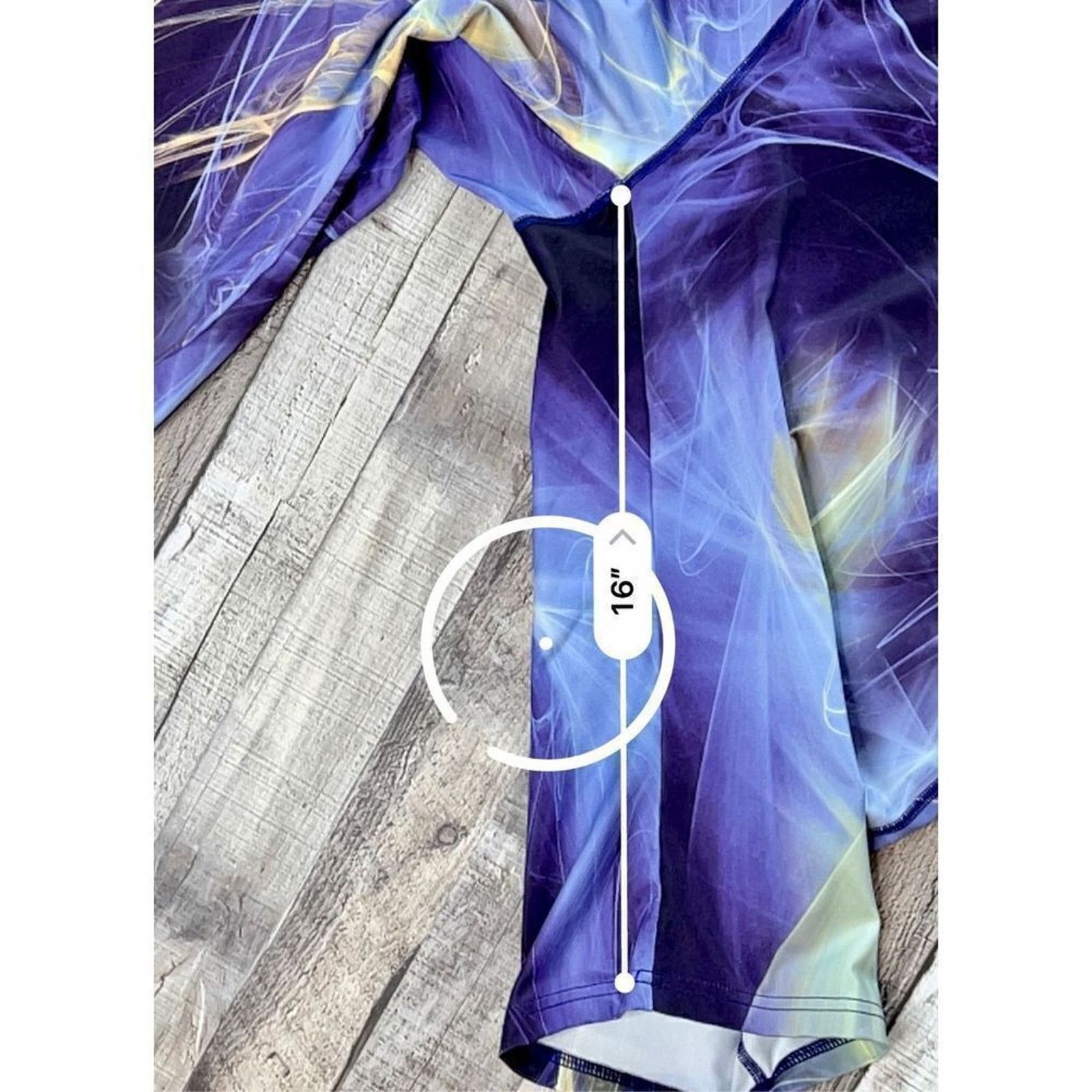 Reebok Reebok Playdry Multi Colored Cropped Tights Leggings 22/24 Size 40" / US 18 - 6 Thumbnail