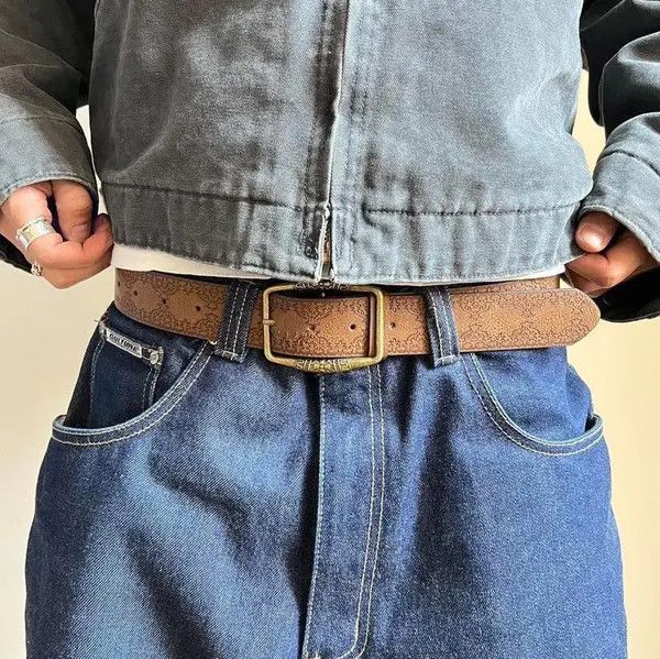 Cowboy Equipment Takako x Yuki style american western floral rustic boho belt Size ONE SIZE - 4 Thumbnail