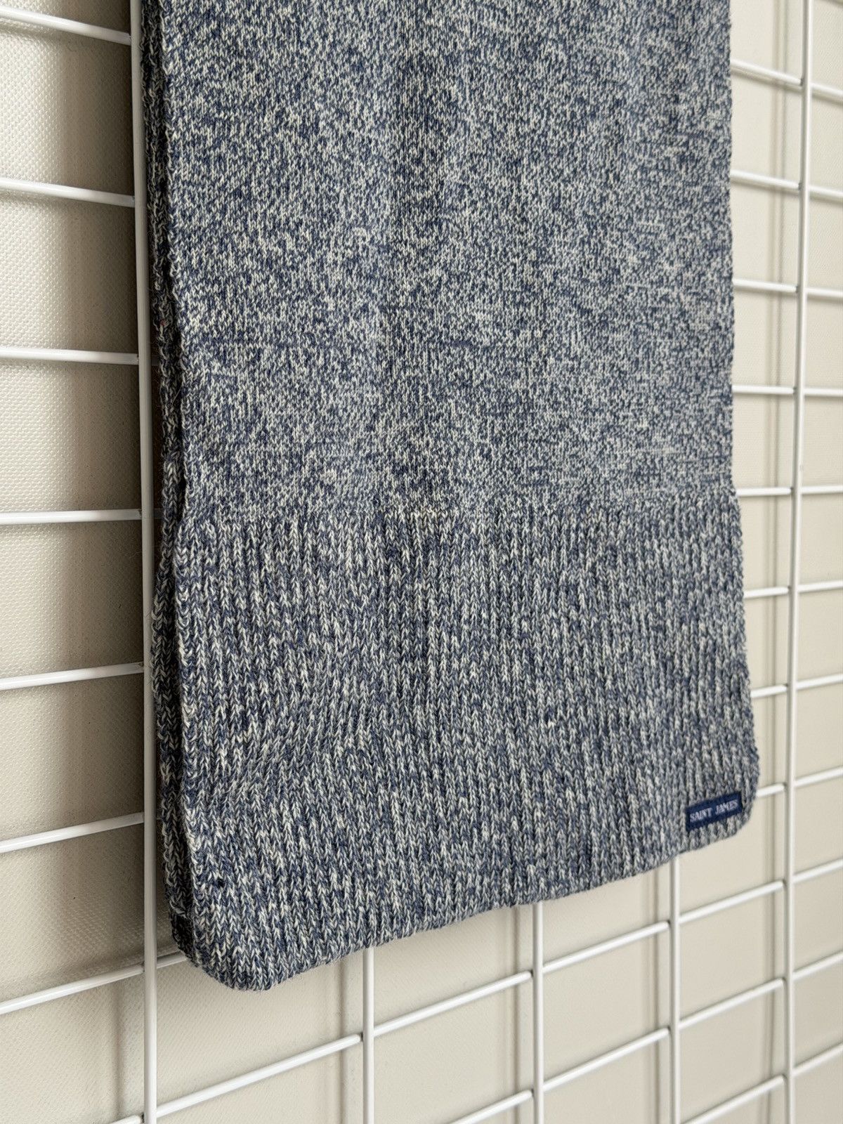 Saint James Saint James Melange Wool Knitted Scarf Unisex Ribbed Muffler Size ONE SIZE - 5 Thumbnail