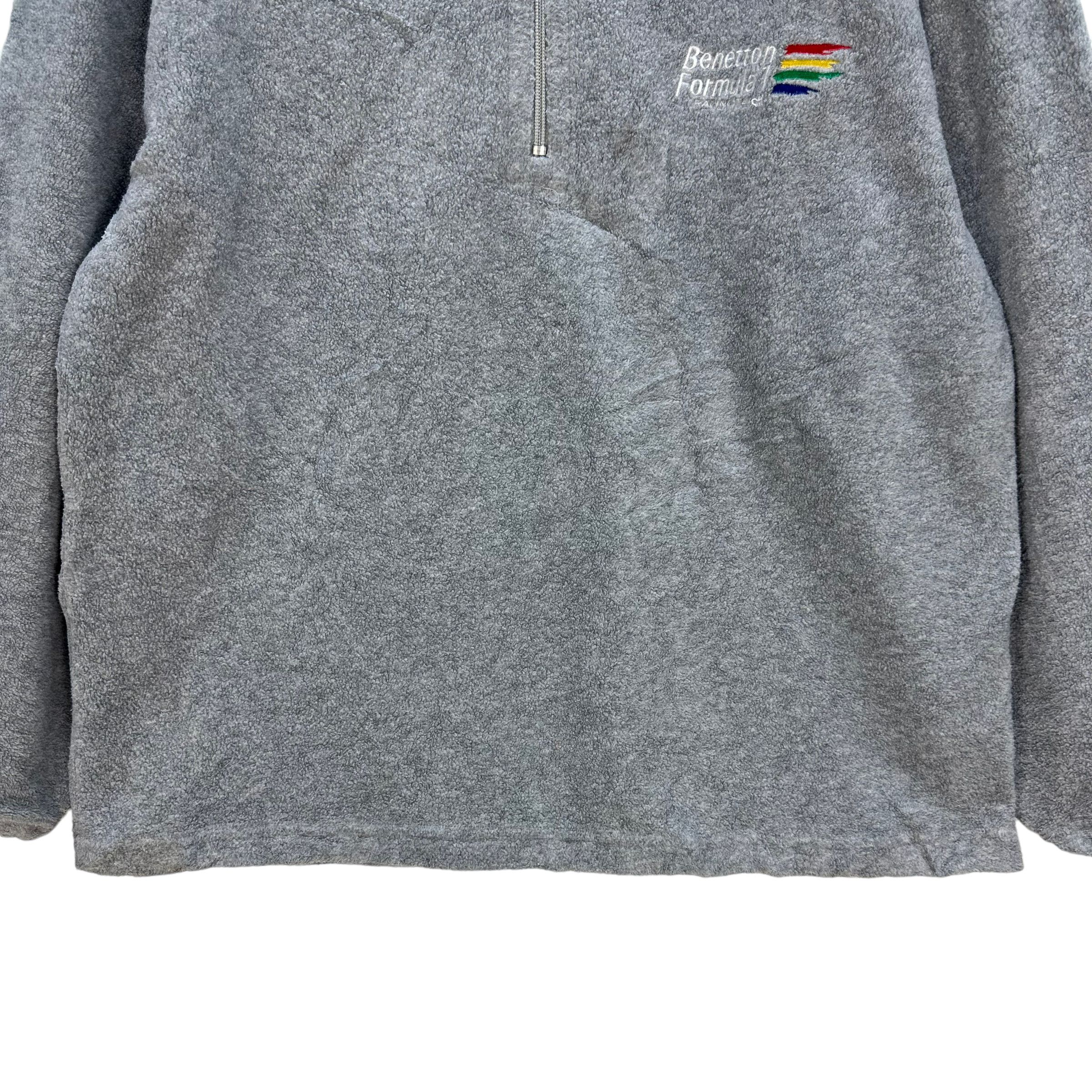 Benetton BENETTON FORMULA 1 RACING TEAM HALF ZIP FLEECE #8075-200 Size US M / EU 48-50 / 2 - 4 Thumbnail