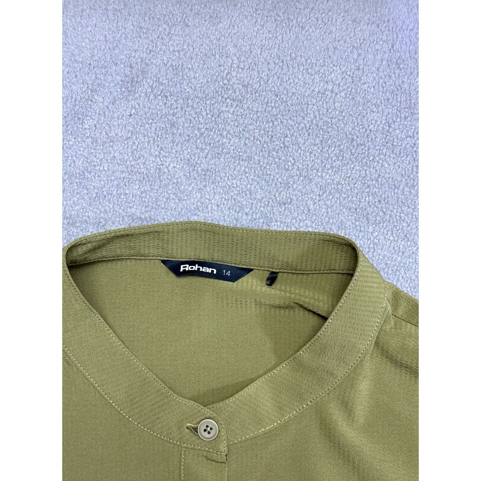 Vintage Rohan Azul Shirt Women Sun Protective Button-Up Short Sleeve 14 Green Size XL / US 12-14 / IT 48-50 - 4 Thumbnail