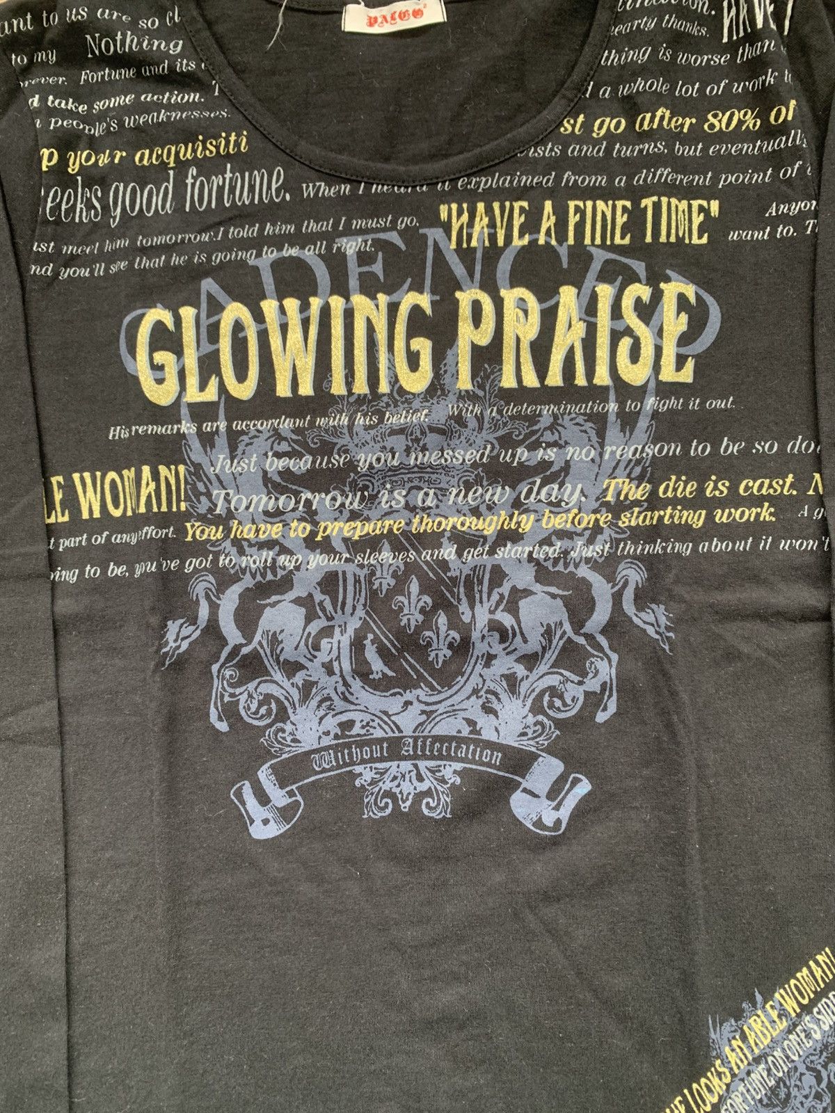 Le Grande Bleu (L.G.B.) 2000s japanese archive glowing praise poem longsleeve tee Size US L / EU 52-54 / 3 - 4 Thumbnail