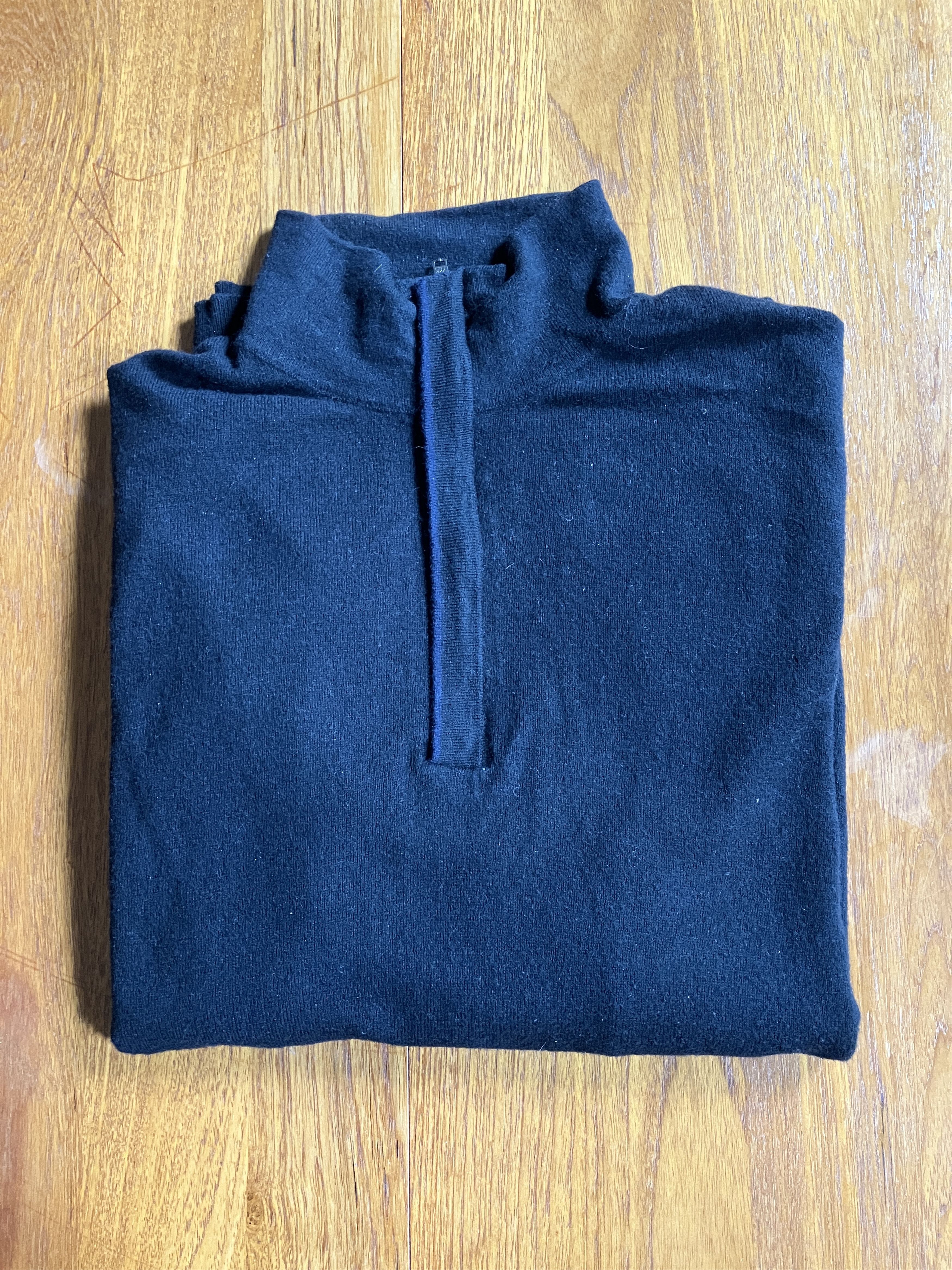 Adsum Black Wool Quarter Zip Size US S / EU 44-46 / 1 - 2 Thumbnail