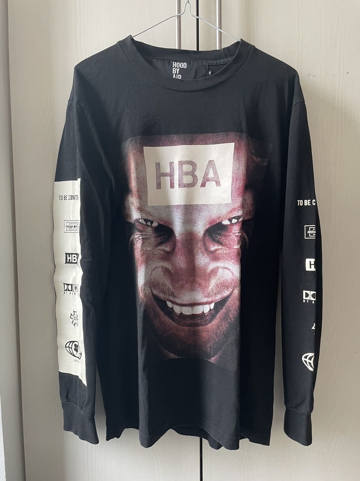 Pre-owned Hood By Air 2013  Aphex Twin Longsleeve In Black