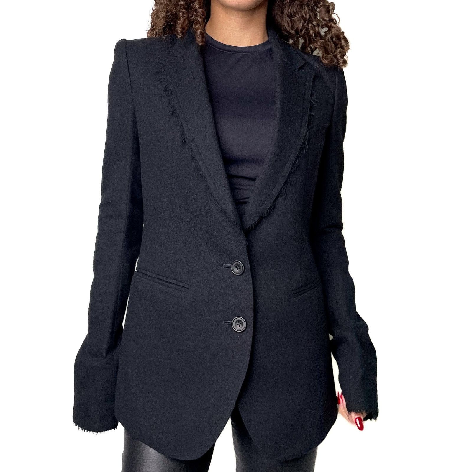 Le Grande Bleu (L.G.B.) Black Blazer Size S / US 4 / IT 40 - 1 Thumbnail