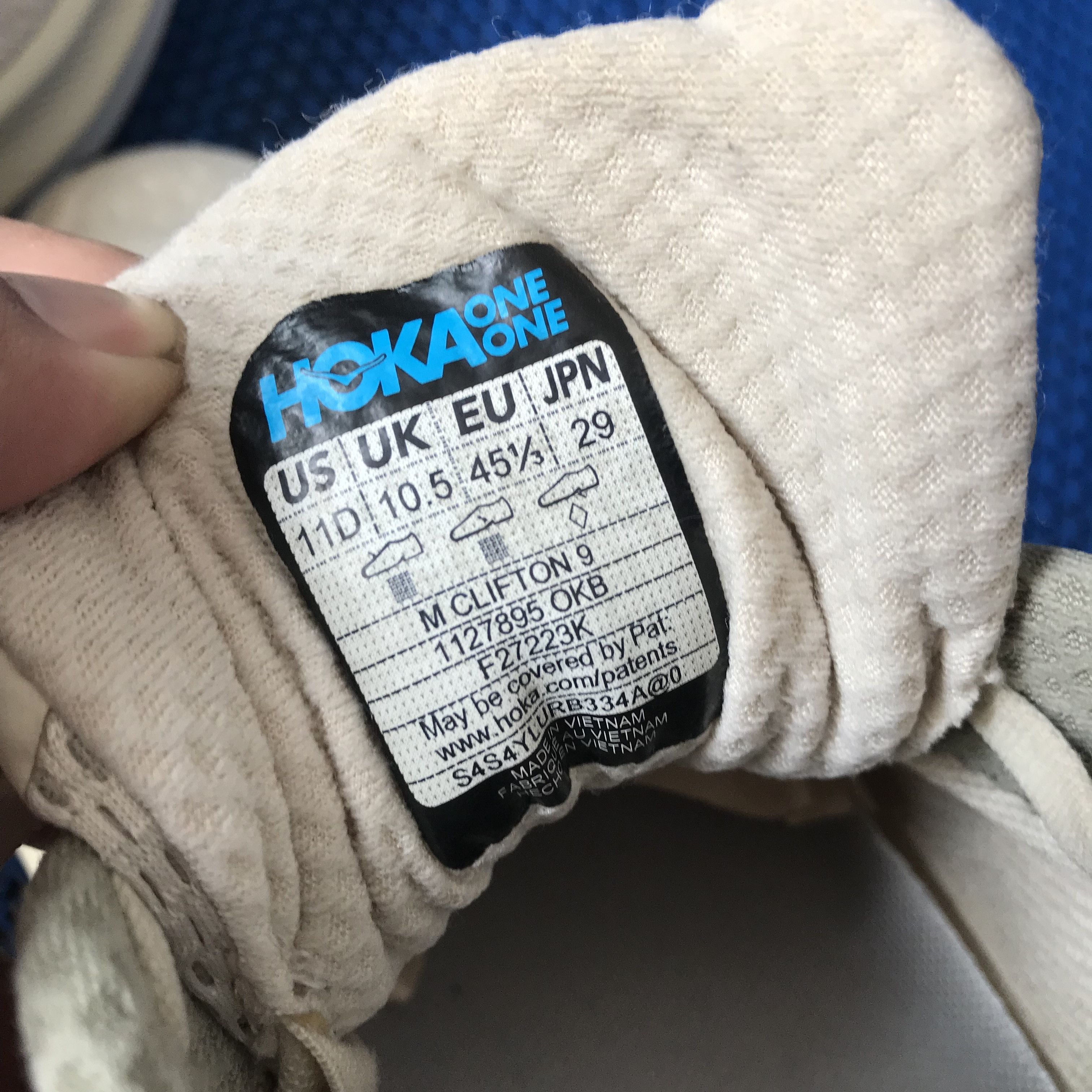 Hoka Hoka Clifton 9/H run running Tennis padel jogging shoes Size US 12 / EU 45 - 10 Thumbnail
