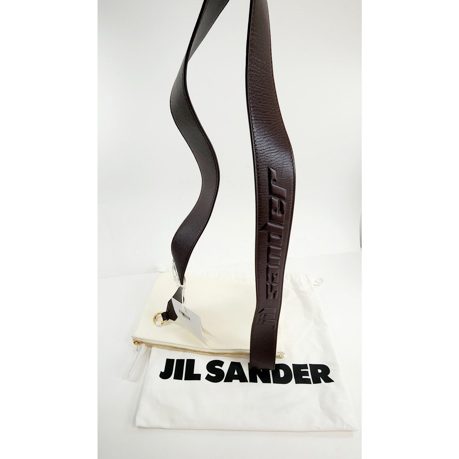 Jil Sander JIL SANDER Leather Crossbody BagLogo Detachable Strap Zipped Size ONE SIZE - 13 Thumbnail