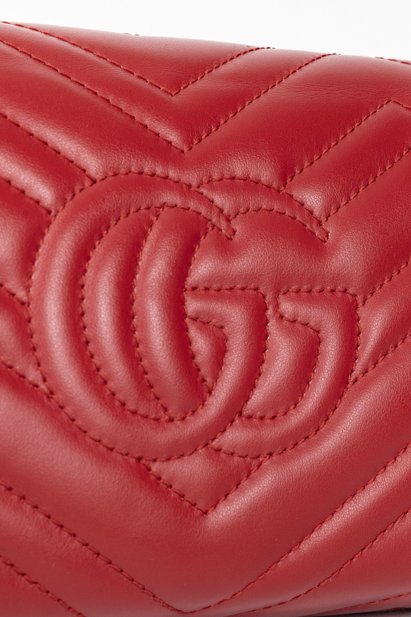Gucci Gucci GG Marmont Matelasse Chevron Leather Wallet on Chain Size ONE SIZE - 9 Thumbnail