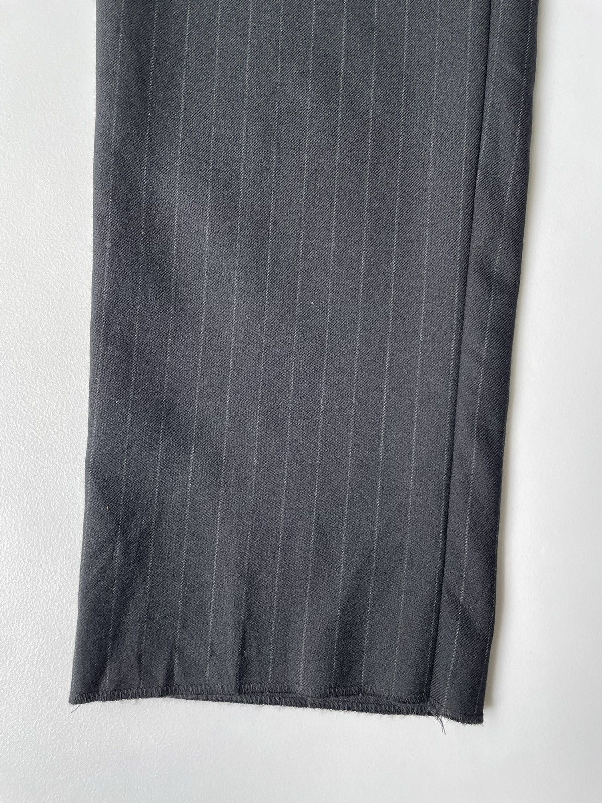 Comme des Garcons A/W 10 Black/Grey Pinstripe Wool Trousers Size US 32 / EU 48 - 11 Thumbnail