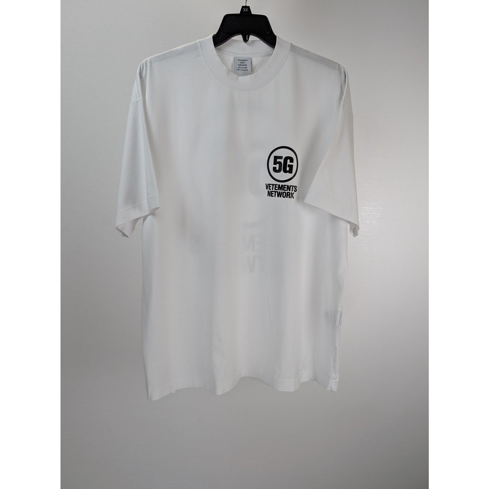 Vetements o1rshd1 5G Network SS T-Shirt in White Size US M / EU 48-50 / 2 - 5 Thumbnail
