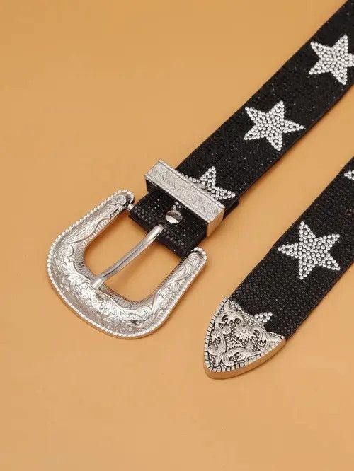 VIBE Gorgeous and shiny star rhinestone belt Size ONE SIZE - 7 Thumbnail