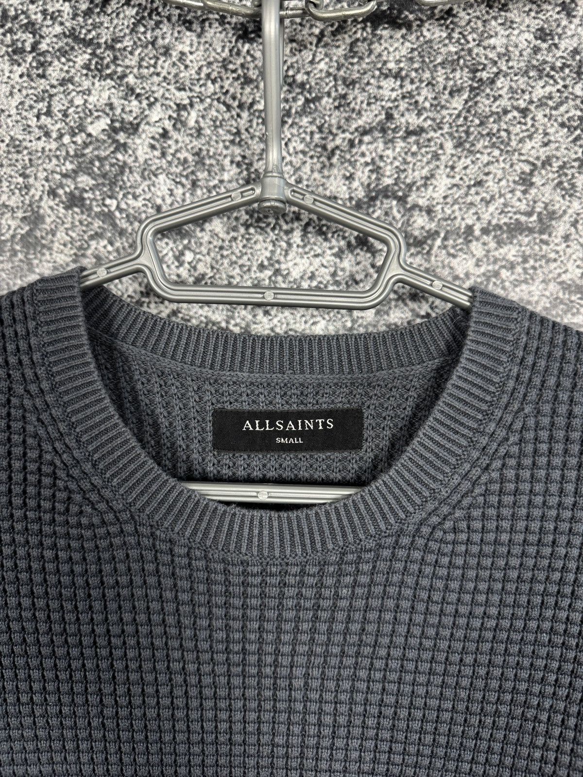 Allsaints Allsaints Wells Crewneck Sweater Waffle Knit Pullover Size S Size US S / EU 44-46 / 1 - 8 Thumbnail
