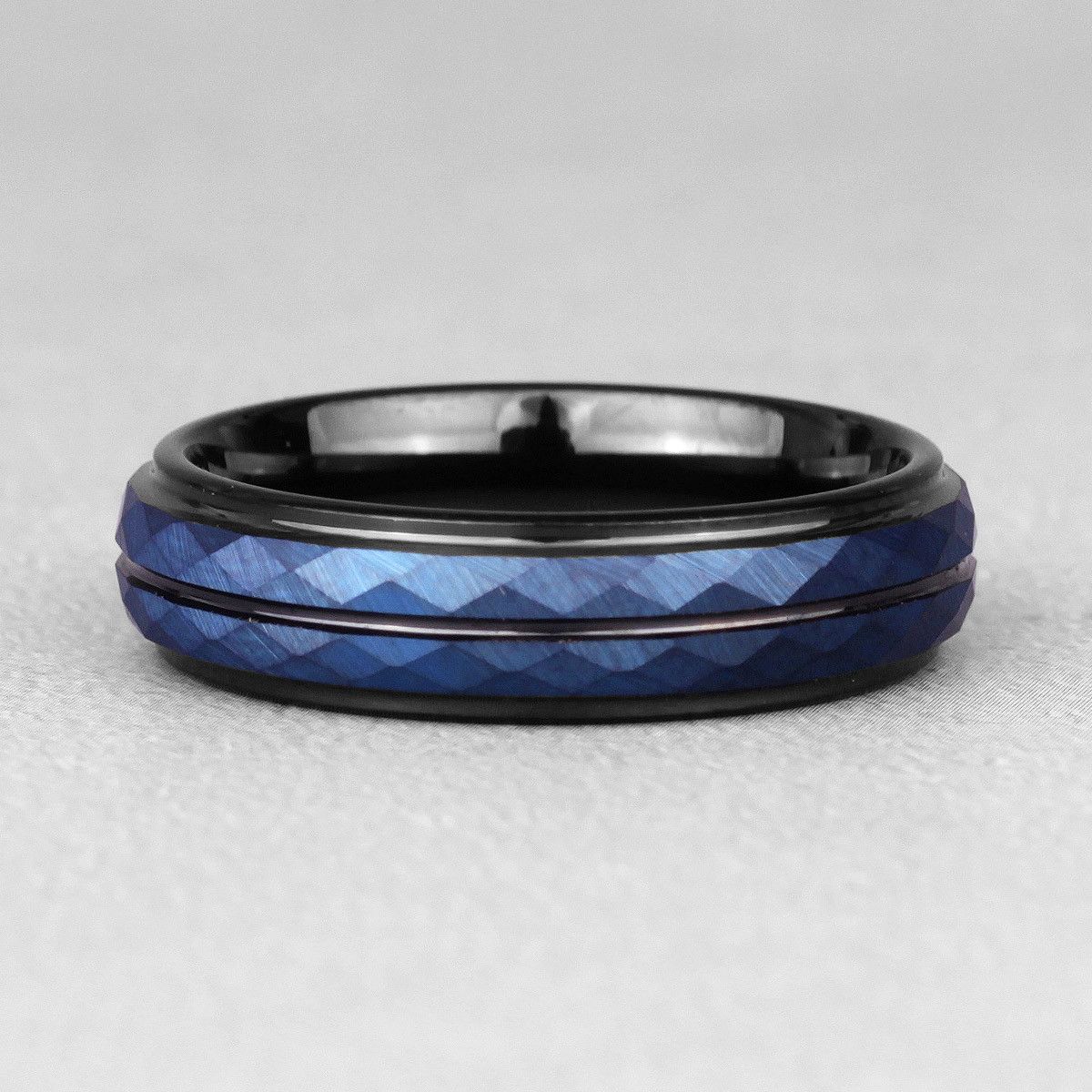 Other Black & Blue Rhombus Ring Size ONE SIZE - 4 Thumbnail