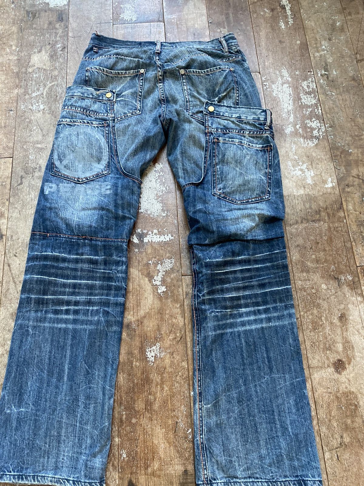 Japanese double denim jeans