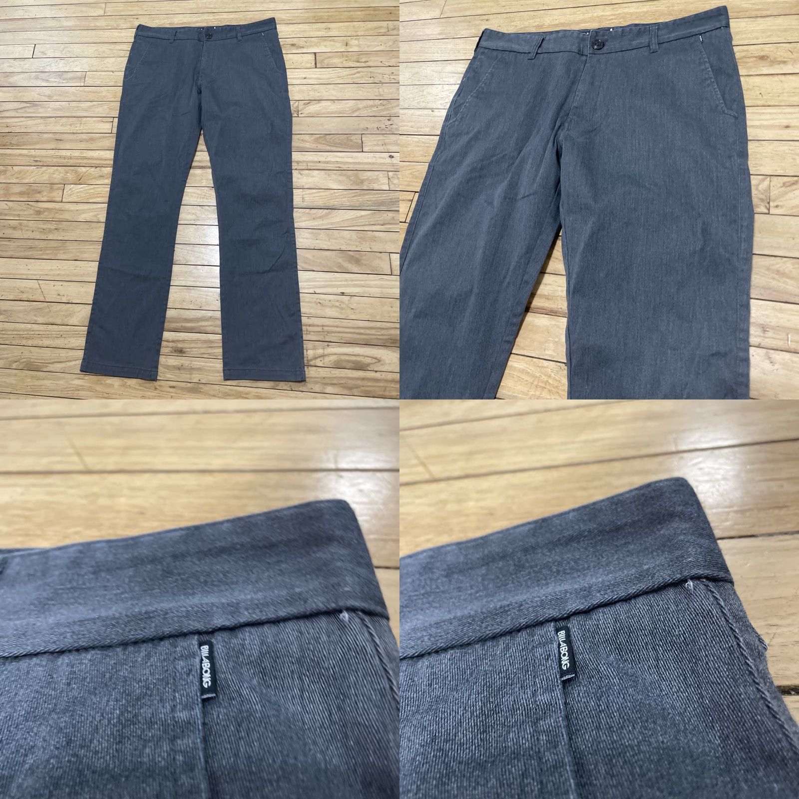 Billabong VINTAGE Billabong Y2k Straight Slim Chino Pants Men 36 Gray Beach Surf Skate Indie 90s College Band Beach Biker Mens Size US 36 / EU 52 - 10 Thumbnail