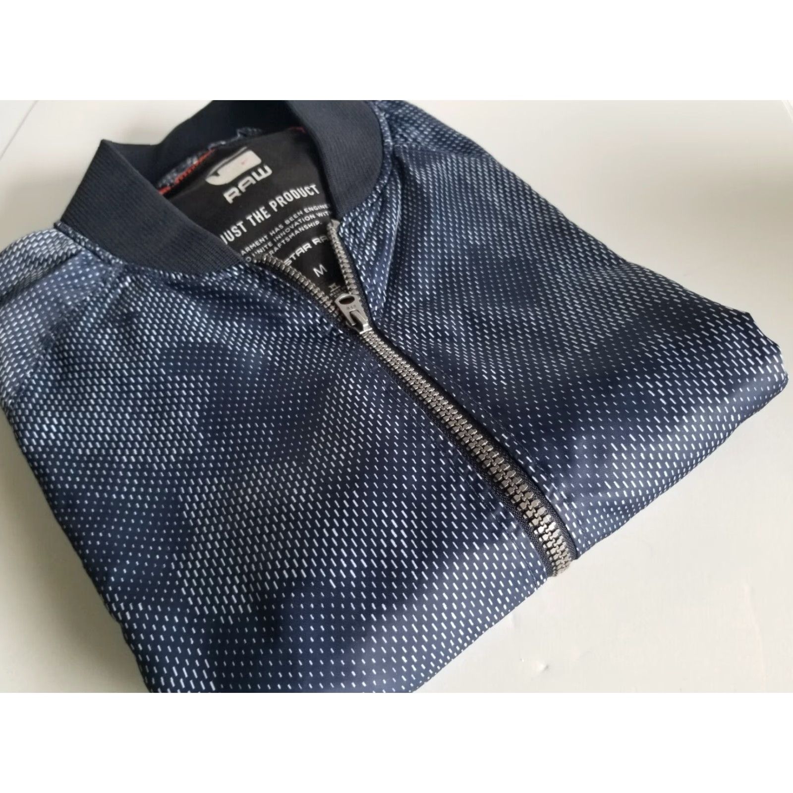 G-Star G-Star Raw Jacket Zip Up Slim Regular Men Medium Blue Orange Camouflage All Seasons Full Zip Collared Stars Overshirt Vintage No Size US M / EU 48-50 / 2 - 2 Thumbnail