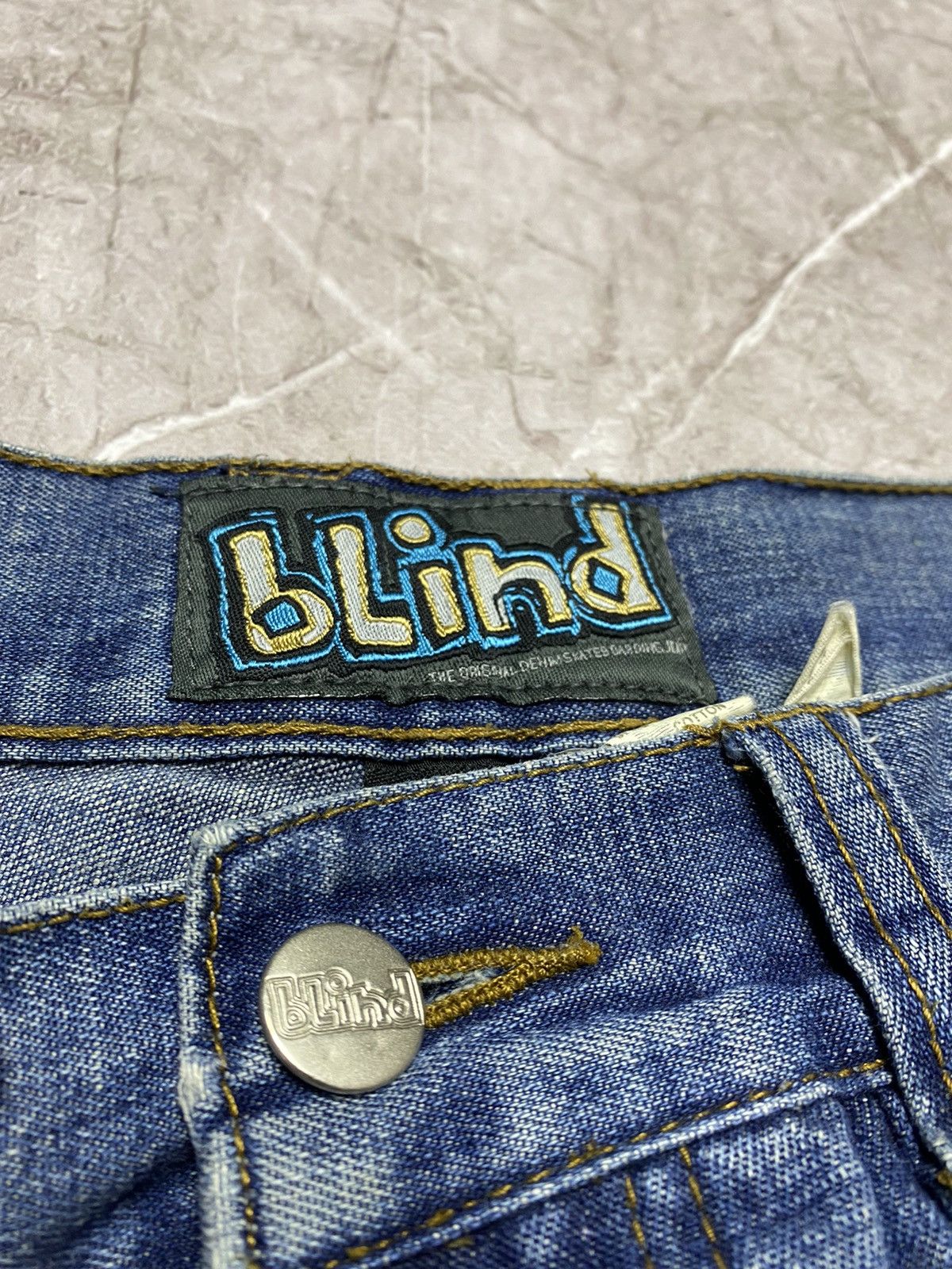 Hook-Ups × Shorty's Skateboards × Vintage Vintage 90s Blind Skateboards Reaper Baggy Jeans Size US 32 / EU 48 - 7 Thumbnail