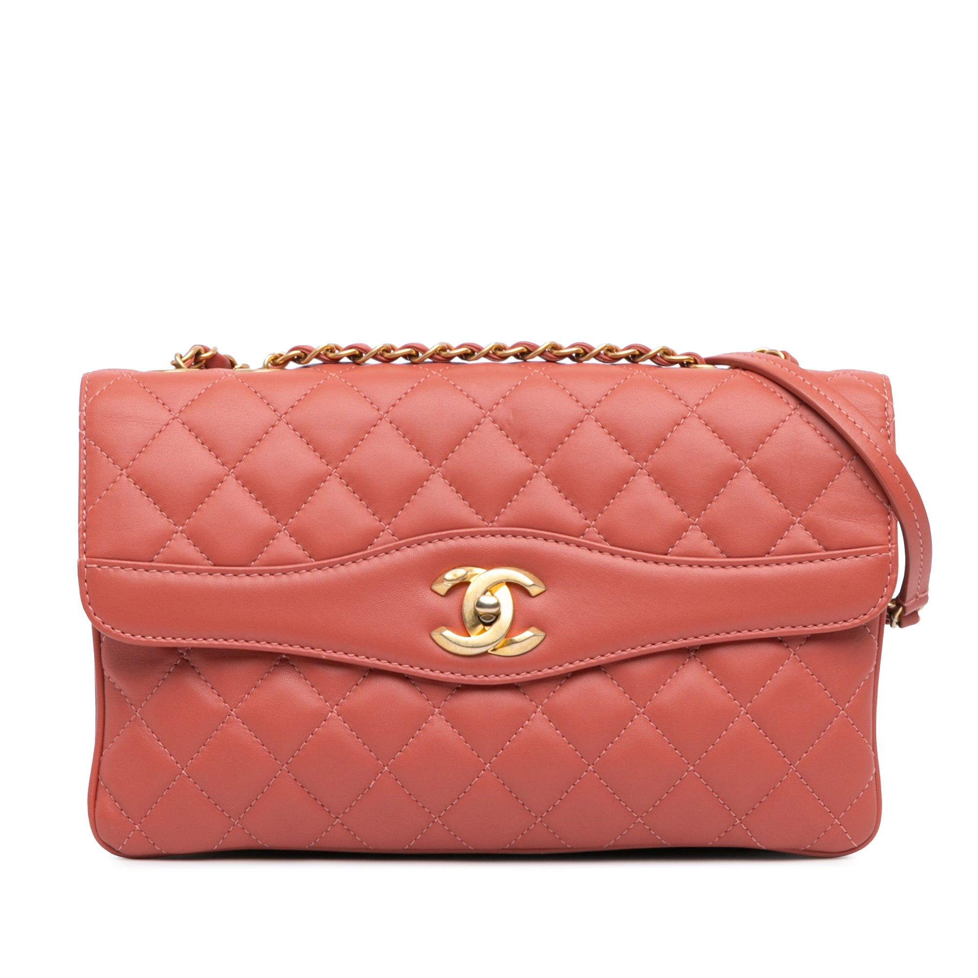 Chanel Chanel Large Lambskin Daily Companion Flap Pink Size ONE SIZE - 1 Thumbnail