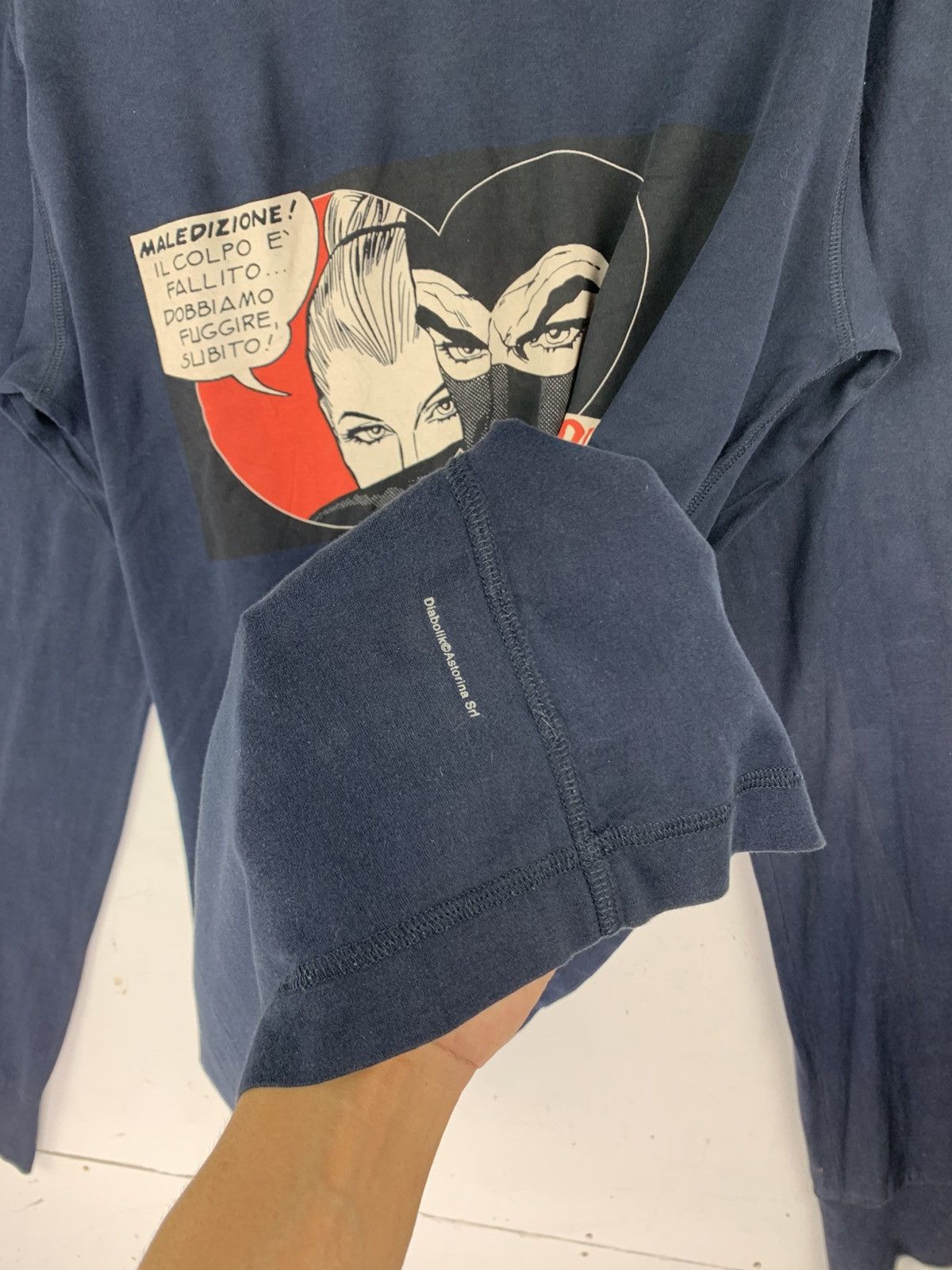 Dolce & Gabbana Dolce Gabbana D&G diabolik long sleeve T-shirt Blue Colour Size US M / EU 48-50 / 2 - 5 Thumbnail