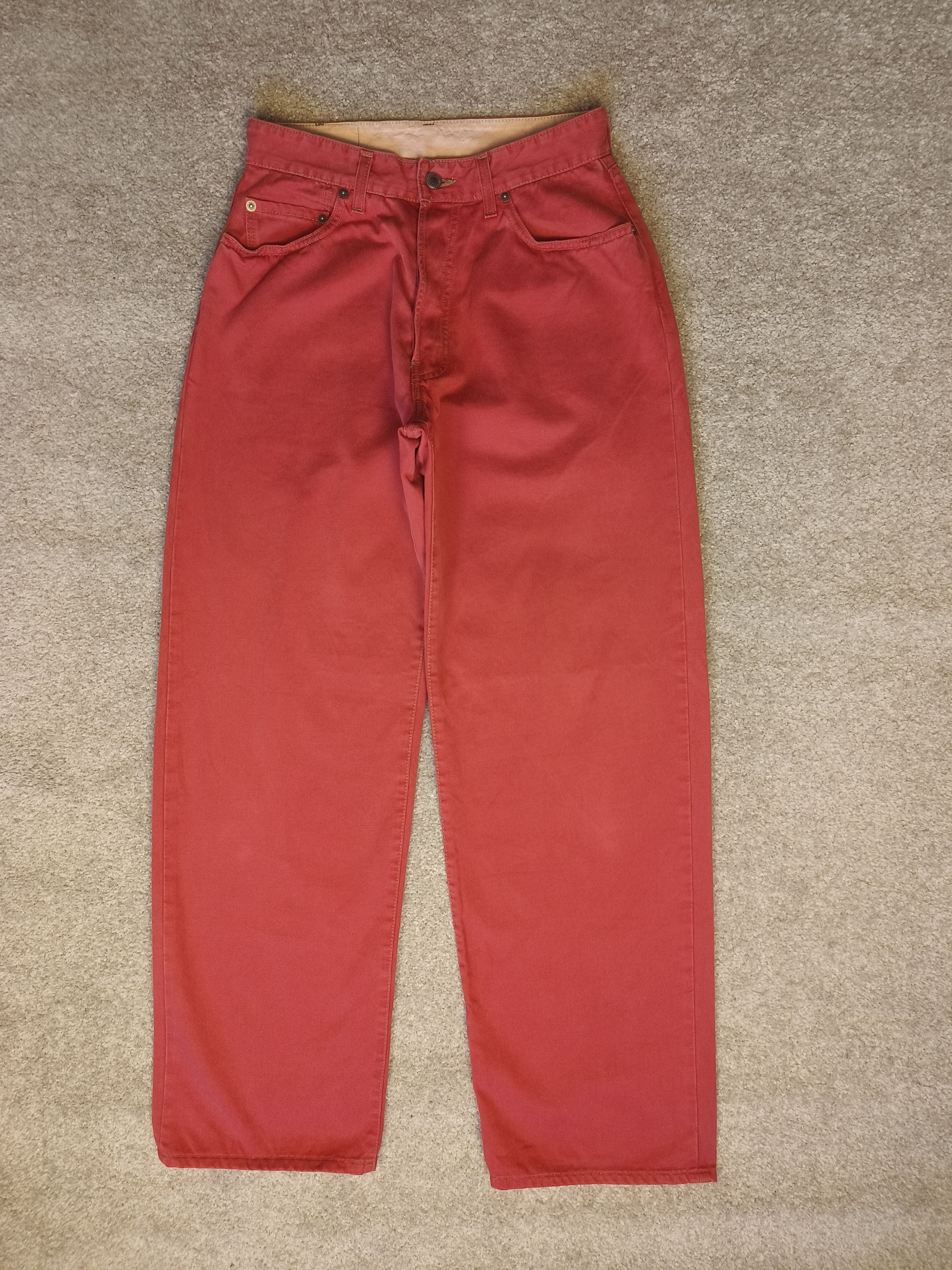Levi's Vintage Clothing Levi's 501 Red/Coral Early 90s Vintage Black Tab Jeans Size 30" / US 8 / IT 44 - 6 Thumbnail