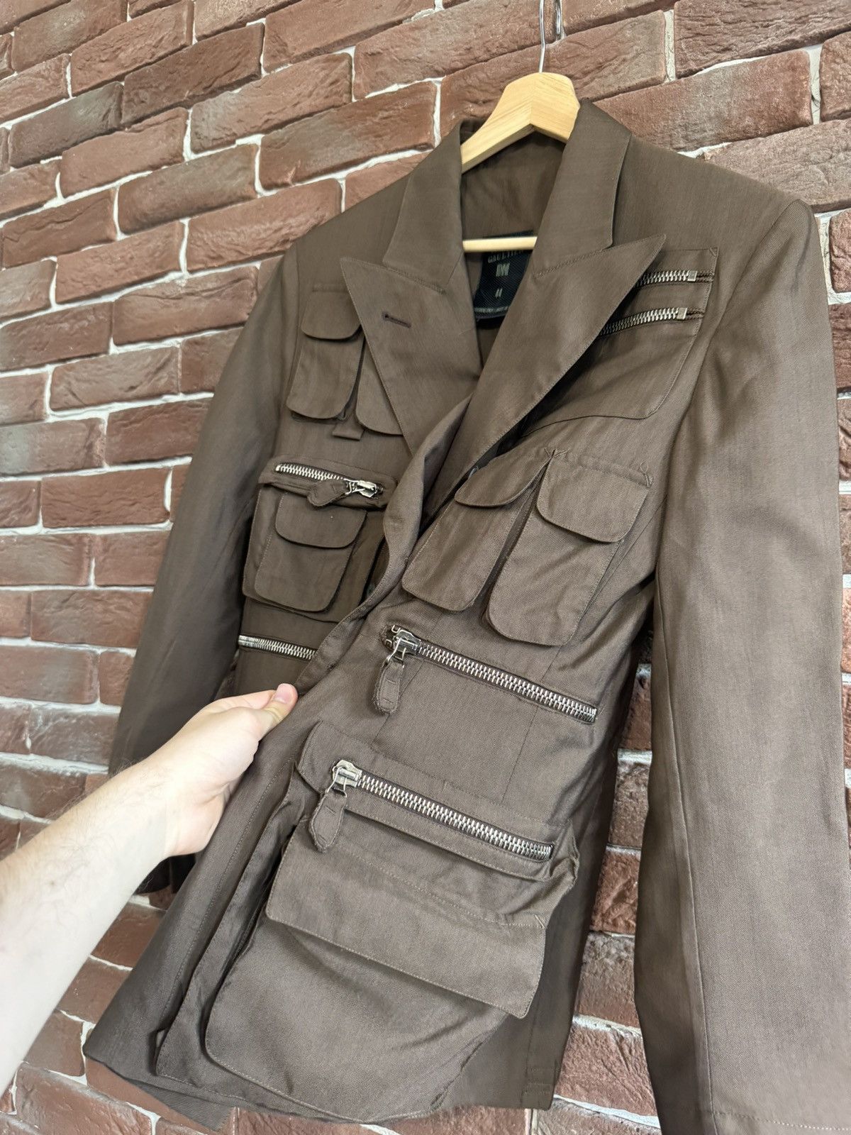 Jean Paul Gaultier 90s Archive Jean Paul Gaultier Multipocket Cargo blazer Size M / US 6-8 / IT 42-44 - 10 Thumbnail