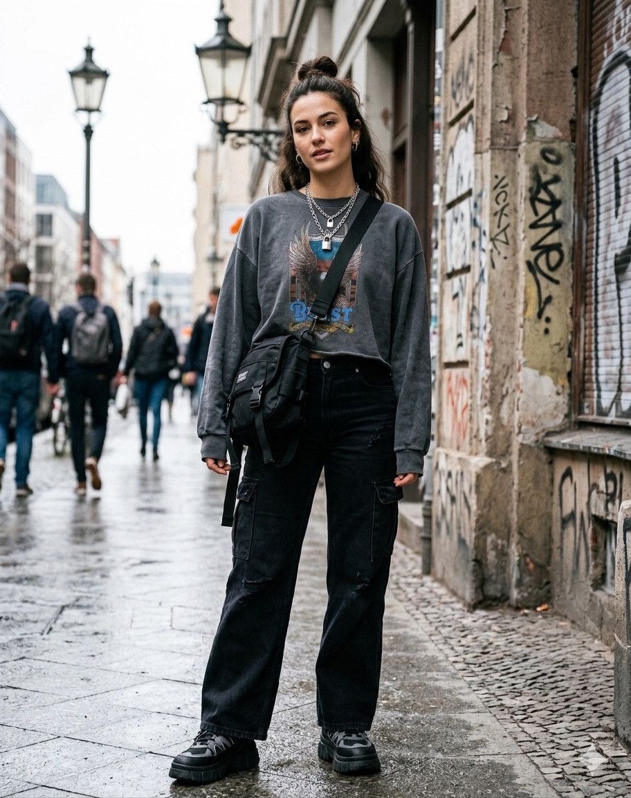 Other BLAST Eagle Graphic Cropped CREW NECK SWEATSHIRT Size M / US 6-8 / IT 42-44 - 1 Thumbnail