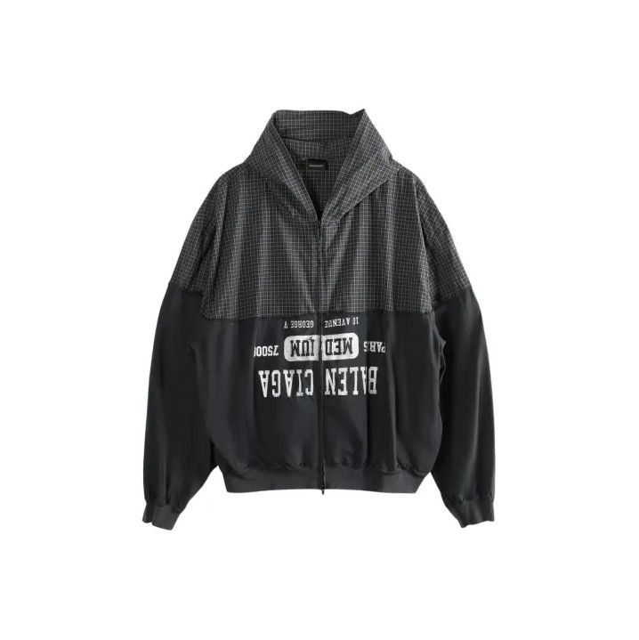 Balenciaga Balenciaga Patchwork Cotton Zip Hoodie for Men Size US S / EU 44-46 / 1 - 1 Thumbnail