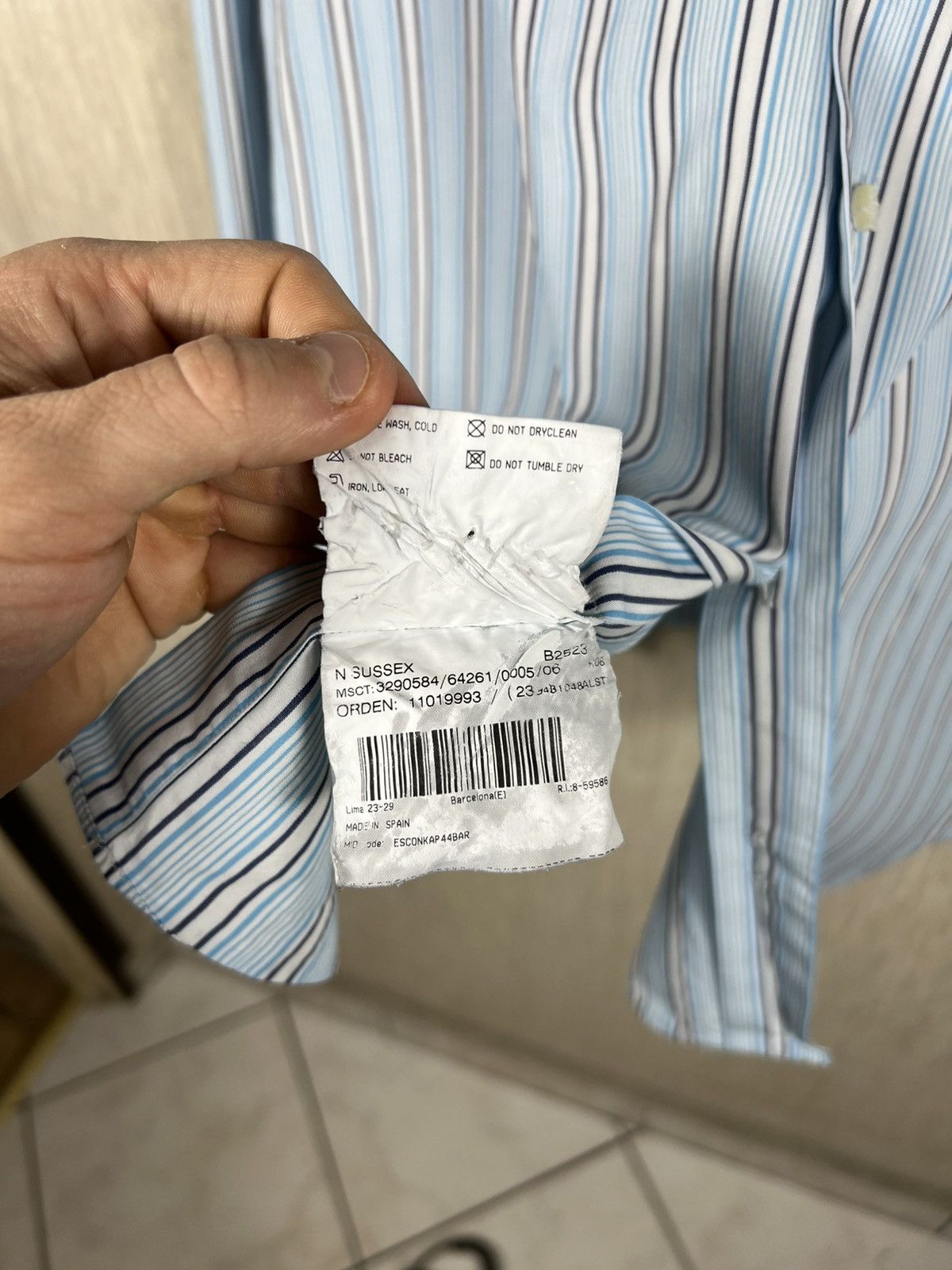 Burberry Vintage Burberry London sussex striped pocket logo shirt Size US XXL / EU 58 / 5 - 11 Thumbnail