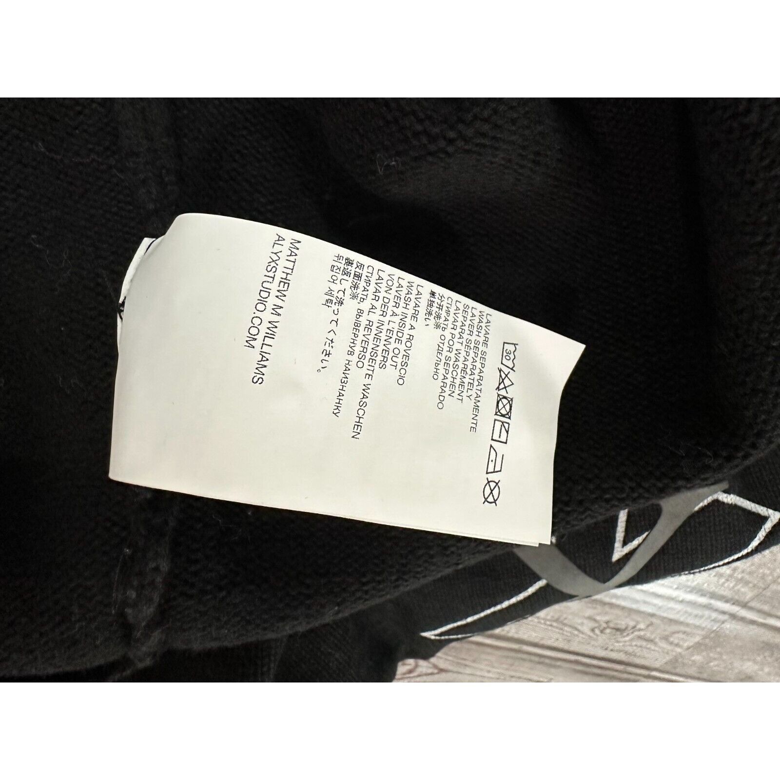 1017 ALYX 9SM 1017 ALYX 9SM Sweater Crewneck Logo Cotton COLOR Black size Size US L / EU 52-54 / 3 - 8 Thumbnail