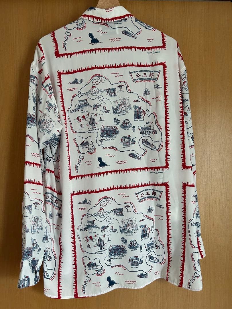 KOZABURO KOZABURO All-Over Print Long Sleeve Shirt White M Size US M / EU 48-50 / 2 - 2 Thumbnail