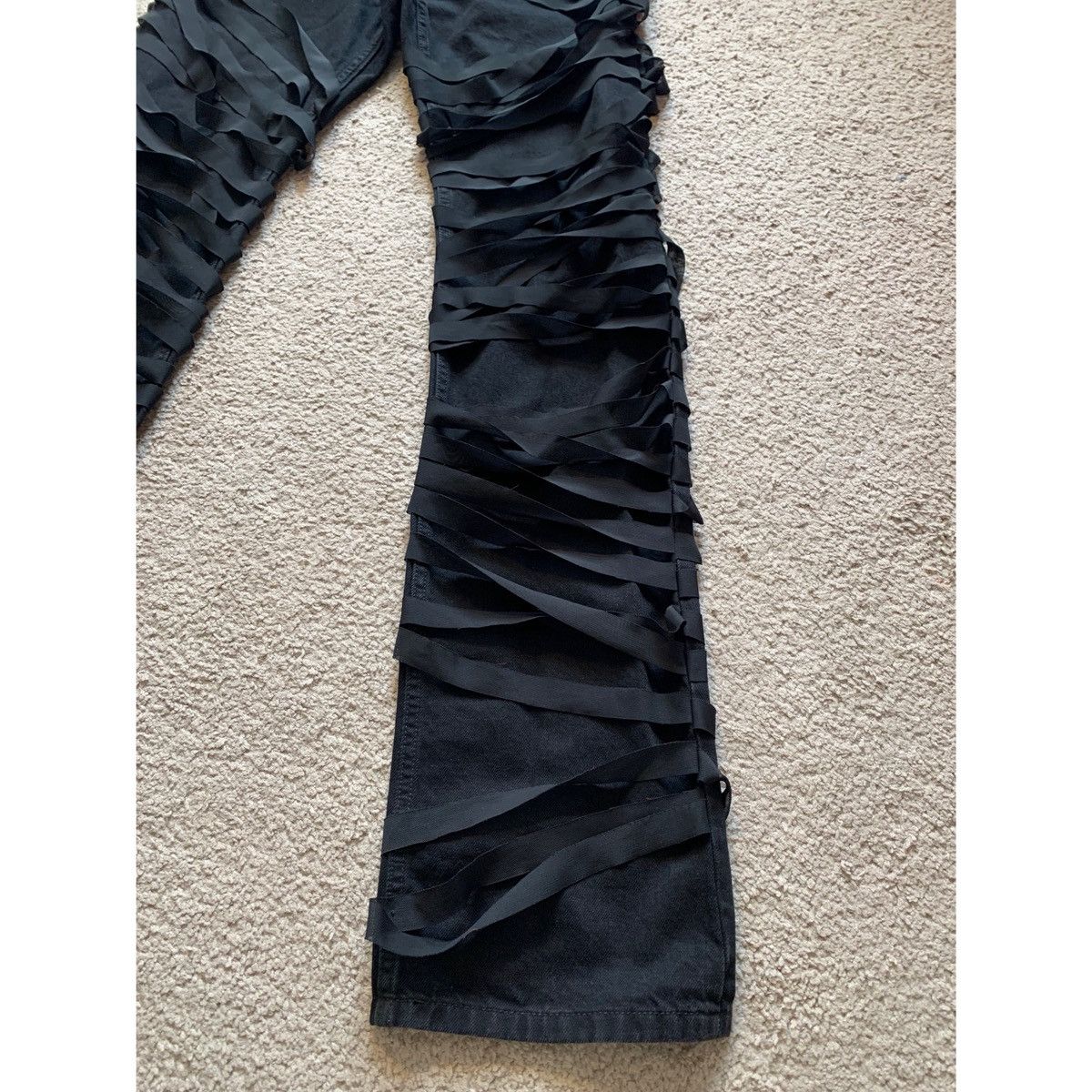 Helmut Lang HELMUT LANG BLACK RIBBON PANTS Size US 31 - 8 Thumbnail
