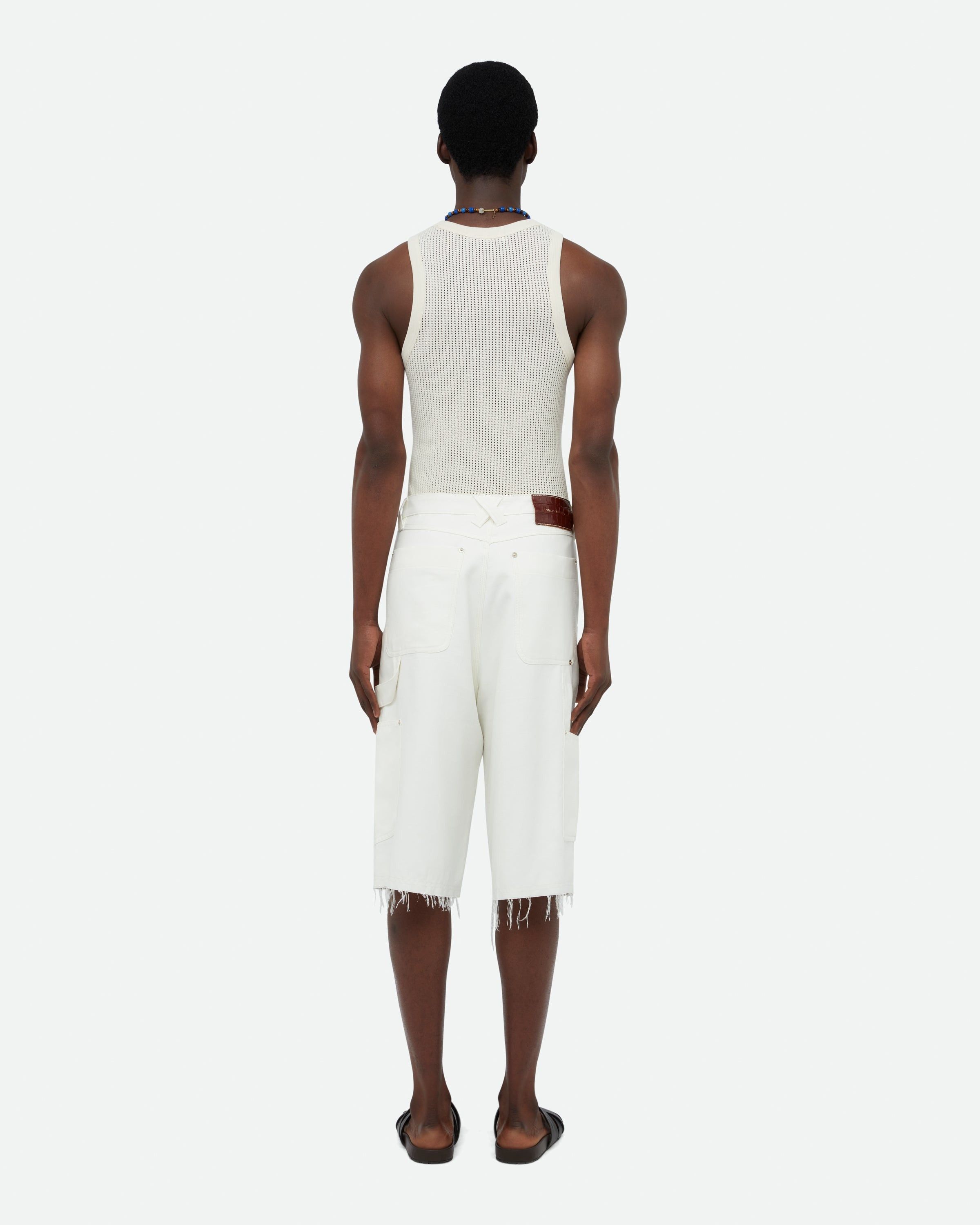 Wales Bonner o1mle0825 Kingston Shorts in White Size US 30 / EU 46 - 4 Thumbnail