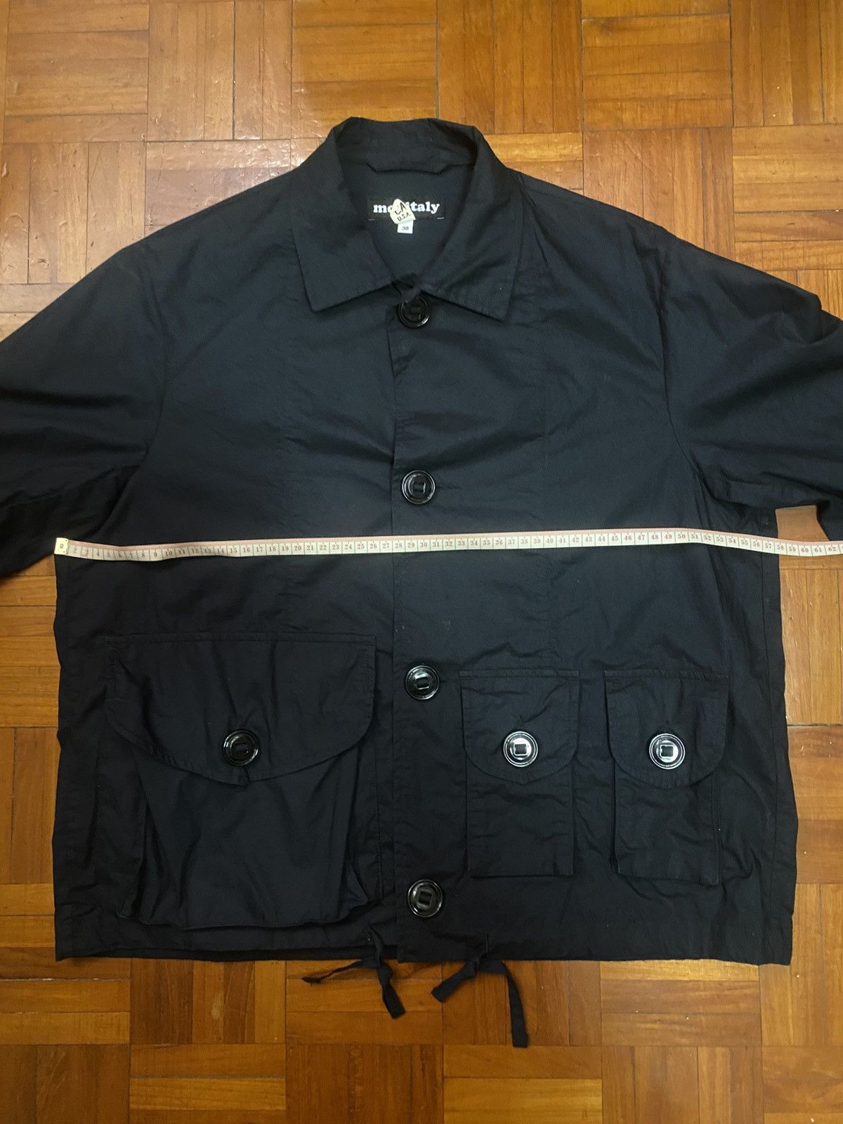 Monitaly Monitaly Military Service Jacket Type A Light Poplin Black Size US XS / EU 42 / 0 - 2 Thumbnail
