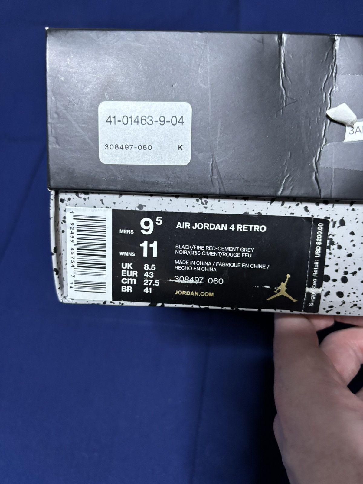 Jordan Brand Jordan 4 Retro OG Bred 2019 Size 12 Size US 12 / EU 45 - 9 Thumbnail