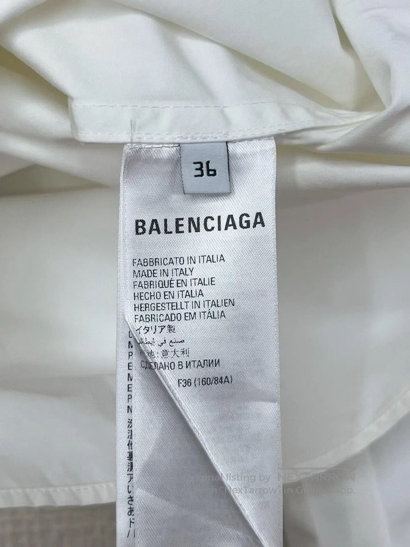 Balenciaga balenciaga logo long sleeve white shirt. Size US XL / EU 56 / 4 - 5 Thumbnail
