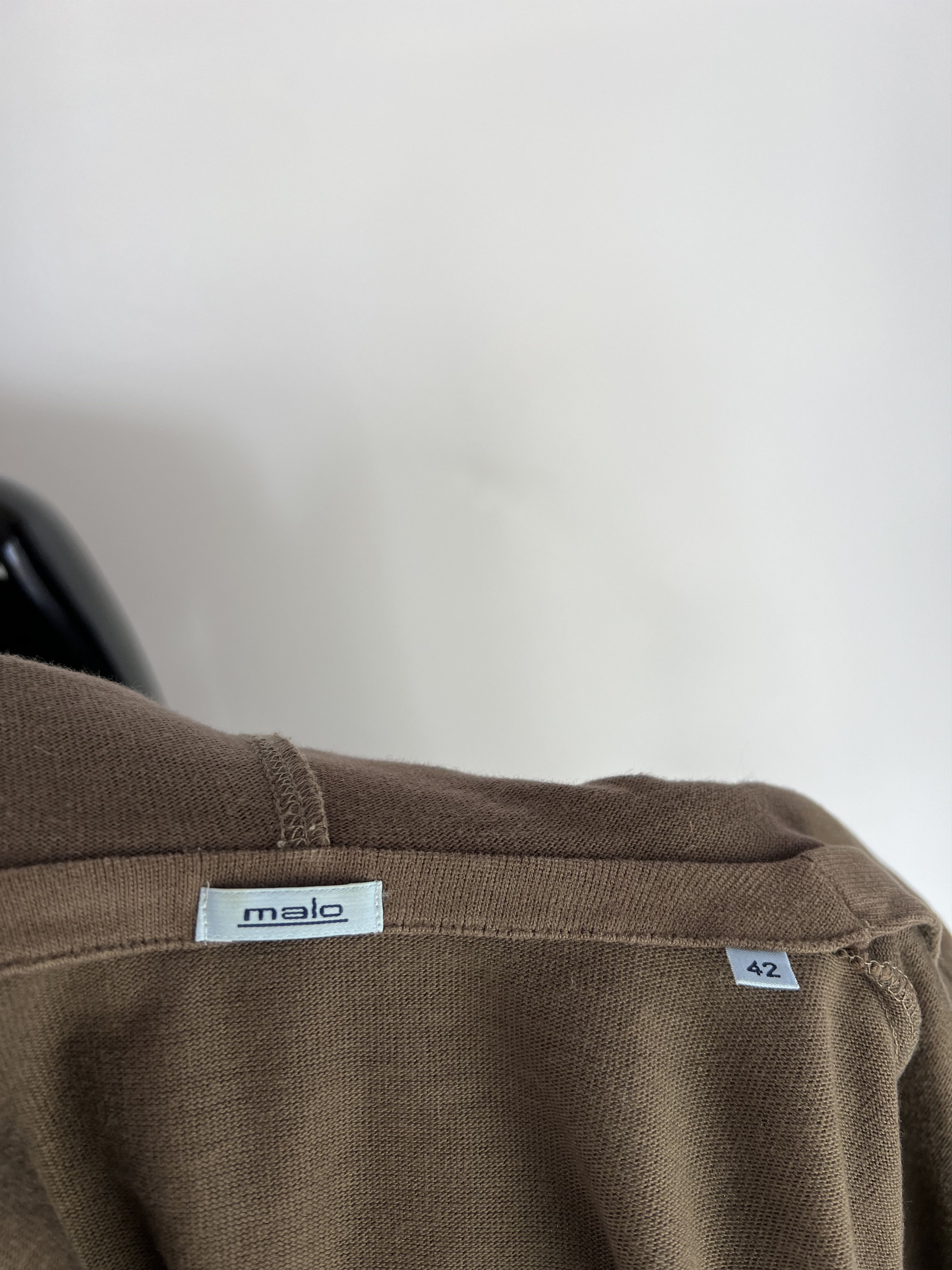Malo Malo Women's Brown Cotton Cashmere Full Zip Hoodie Size IT42 Size M / US 6-8 / IT 42-44 - 10 Thumbnail