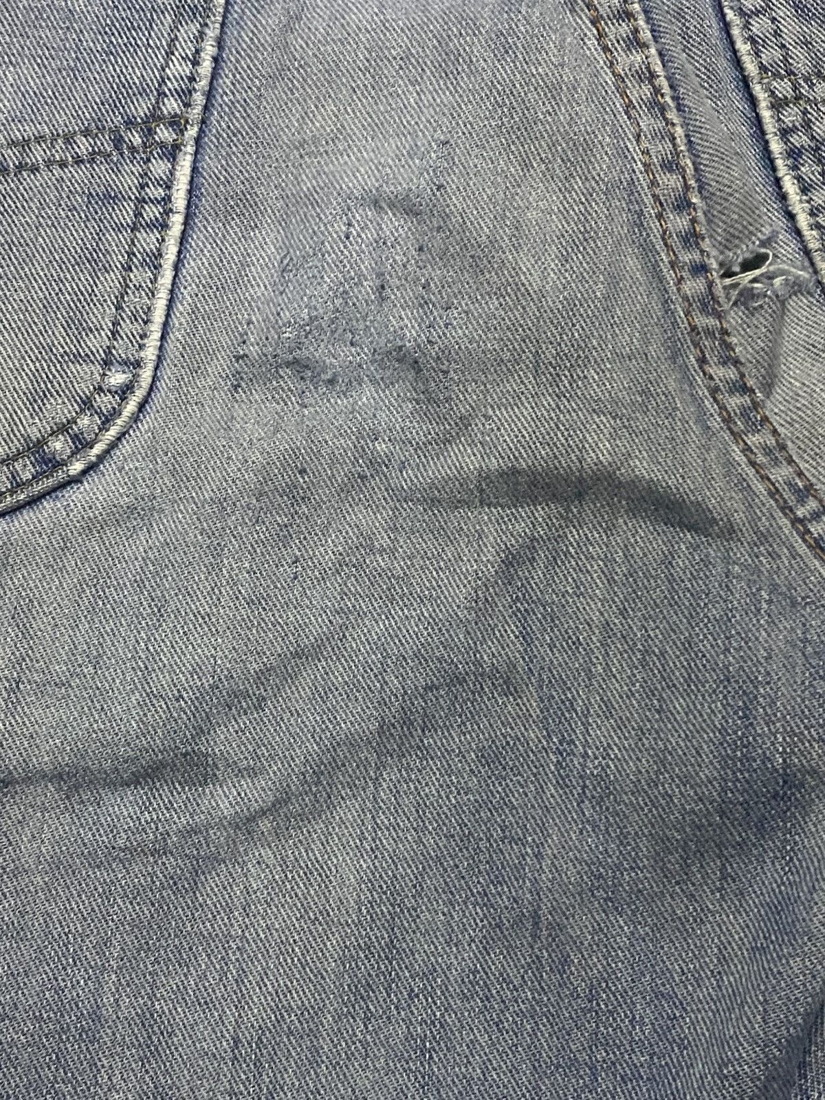 Vintage Vintage Lee Riders Half Selvedge Grunge Repair Baggy Jeans Size US 30 / EU 46 - 11 Thumbnail