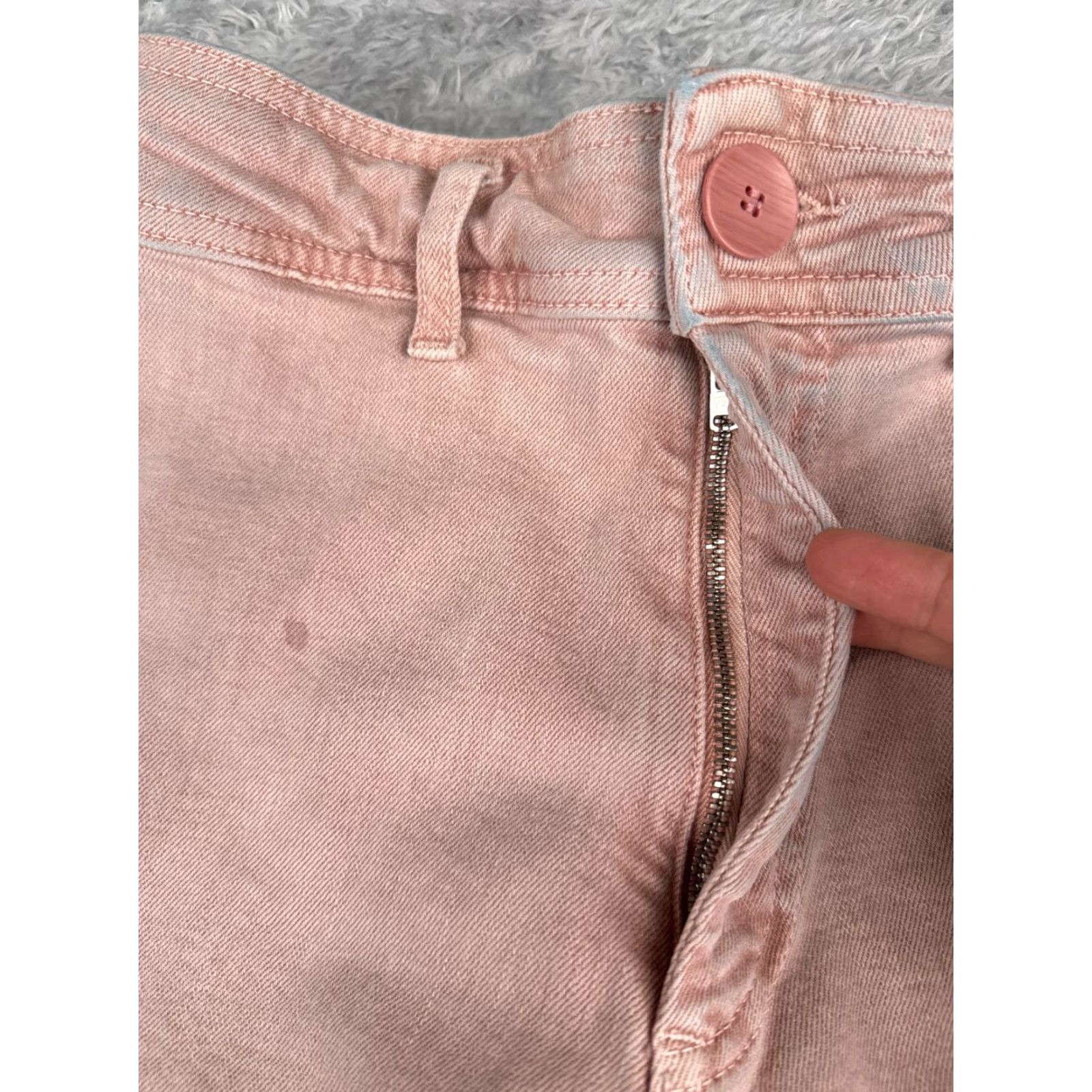 Zara Zara Jeans Women Pink Denim Wide Leg High Rise 2 24x28 Regular Cotton Blend 90s Womens Size 26" / US 2 / IT 38 - 5 Thumbnail