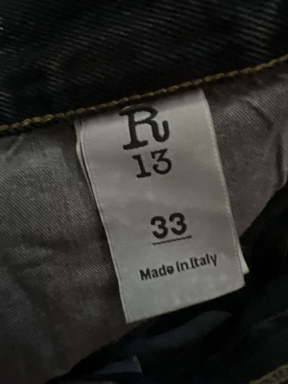R13 R13 Crossover Jean in Faded Black sz 33 Size US 33 - 3 Thumbnail
