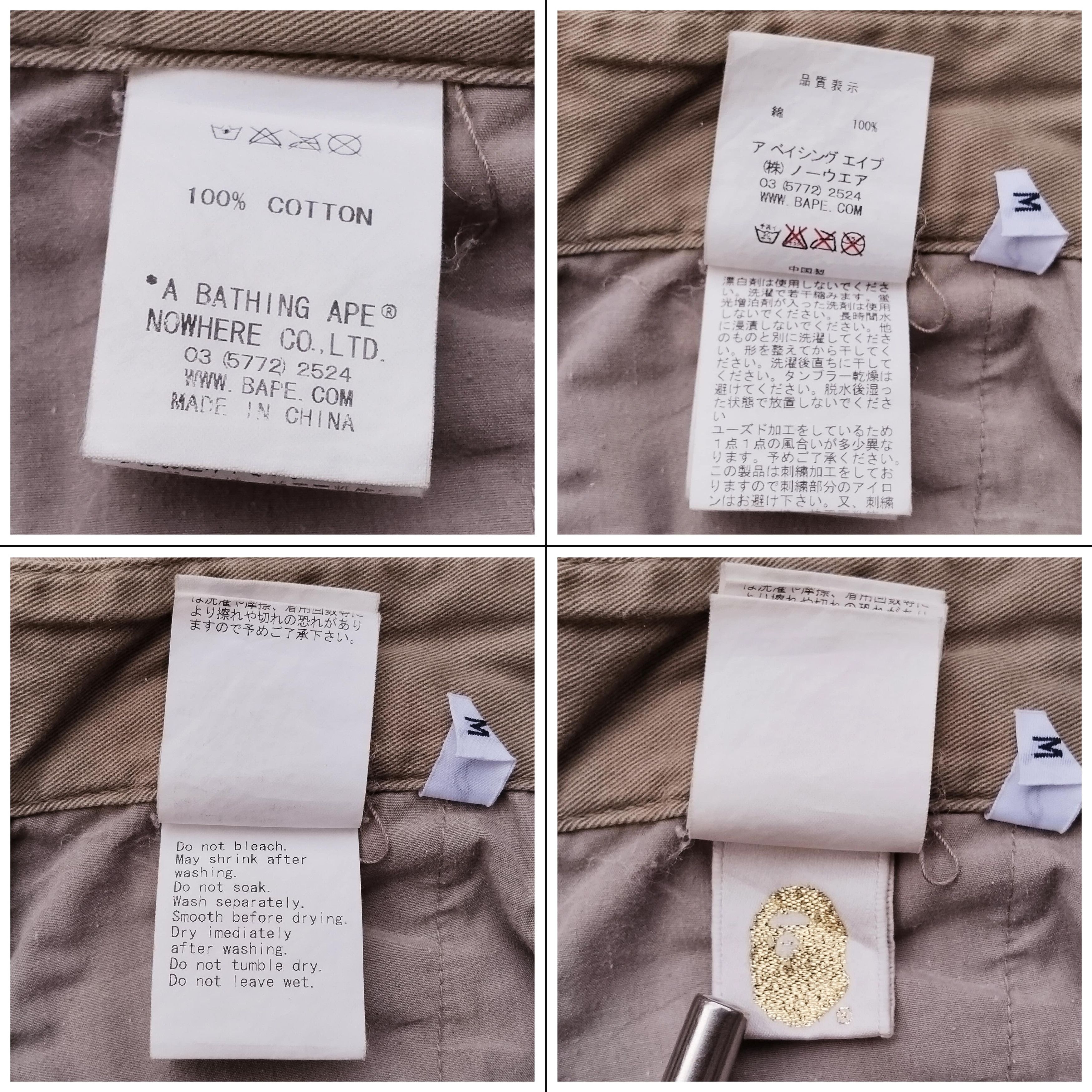 Bape 2012 Baby Milo Multi Embroidery Chino Pants Size US 33 - 8 Thumbnail