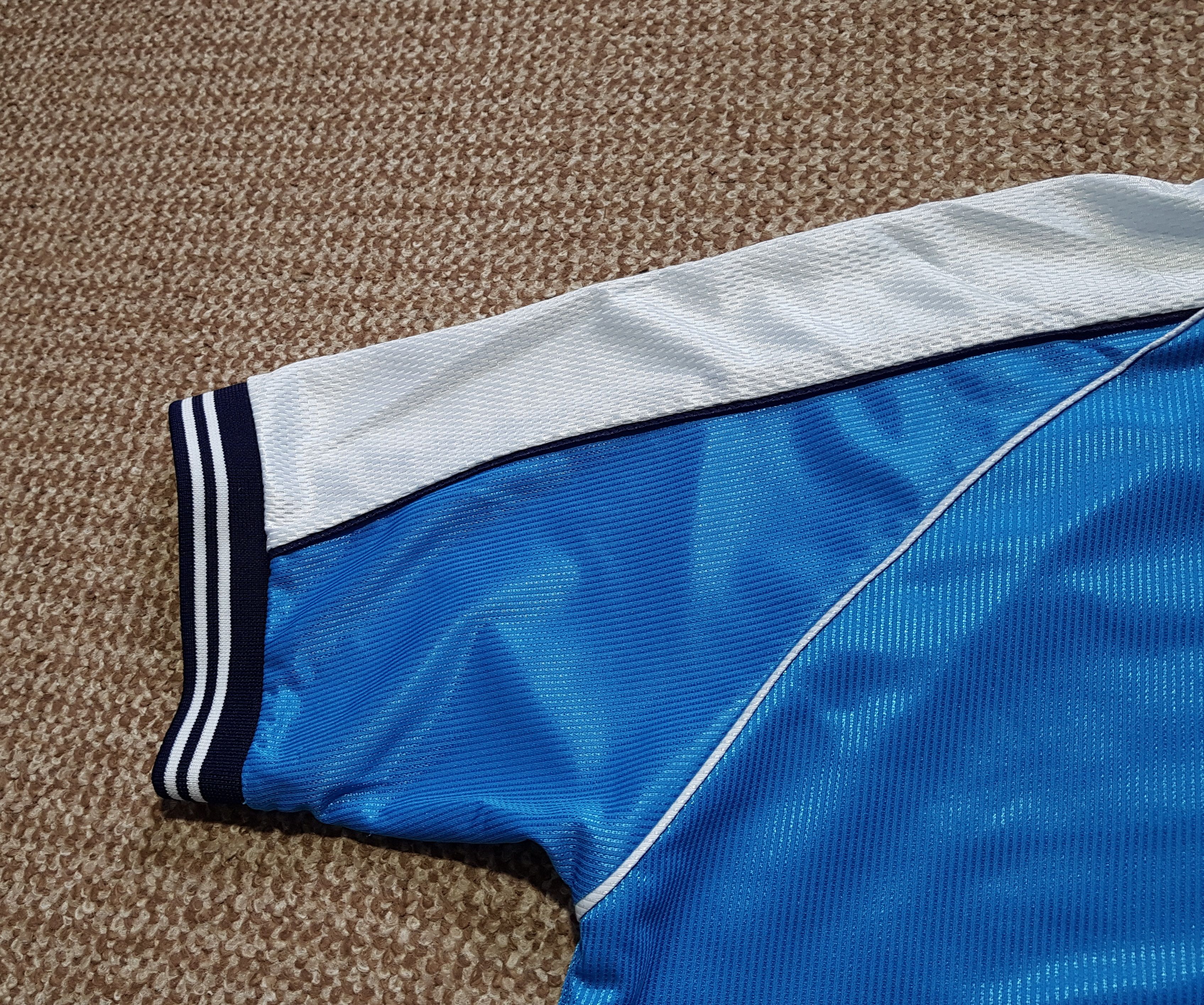 Le Coq Sportif Manchester City 1999-2001 Vintage Football Soccer Jersey XL Size US XL / EU 56 / 4 - 11 Thumbnail