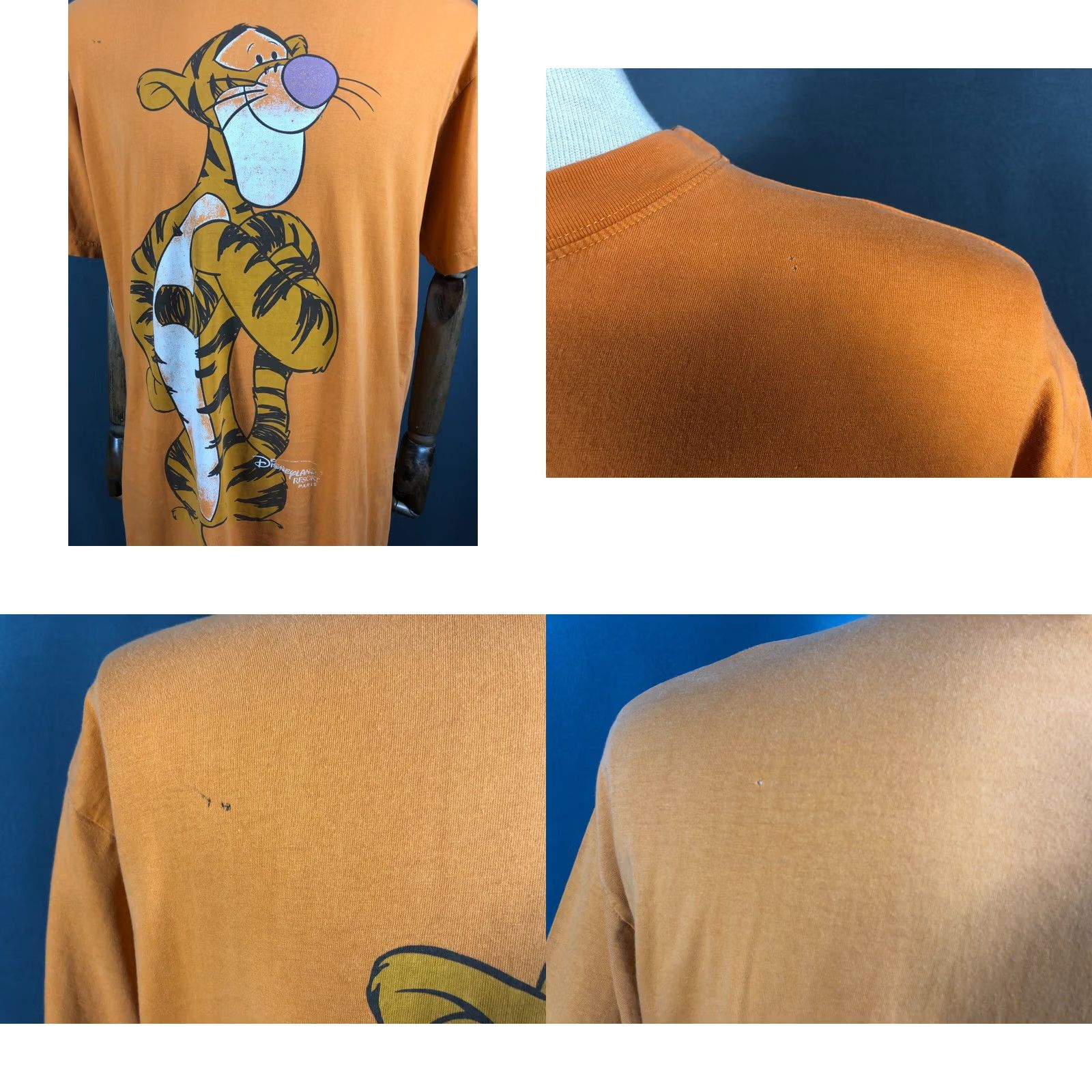 Disney Disney Tigger T-Shirt Cotton Orange Men One Size Size US M / EU 48-50 / 2 - 8 Thumbnail