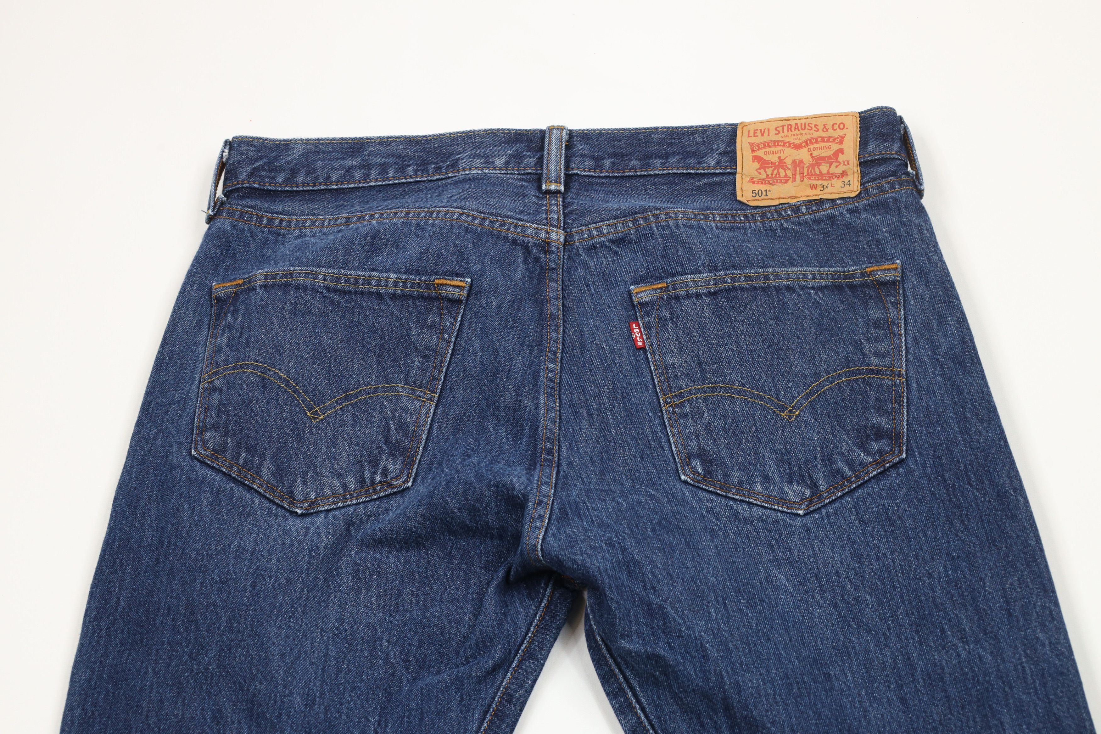 Levi's × Vintage Vintage Y2K Levis 501xx Button Fly Original Fit Denim Jeans Size US 34 / EU 50 - 11 Thumbnail