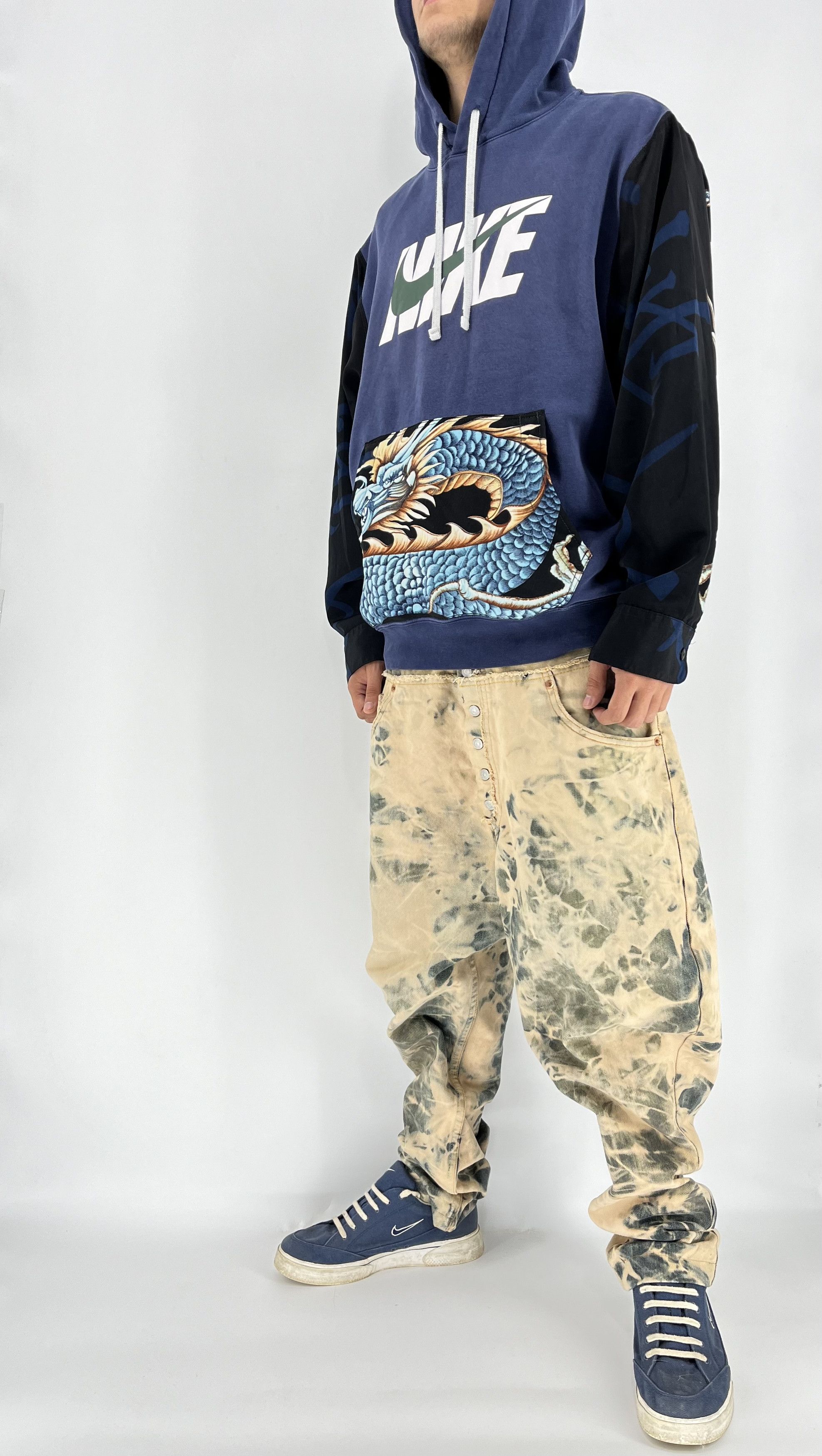 Levi's 90s Levi’s 501 Patchwork Multipocket Denim Custom Jeans USA Size US 32 / EU 48 - 1 Thumbnail